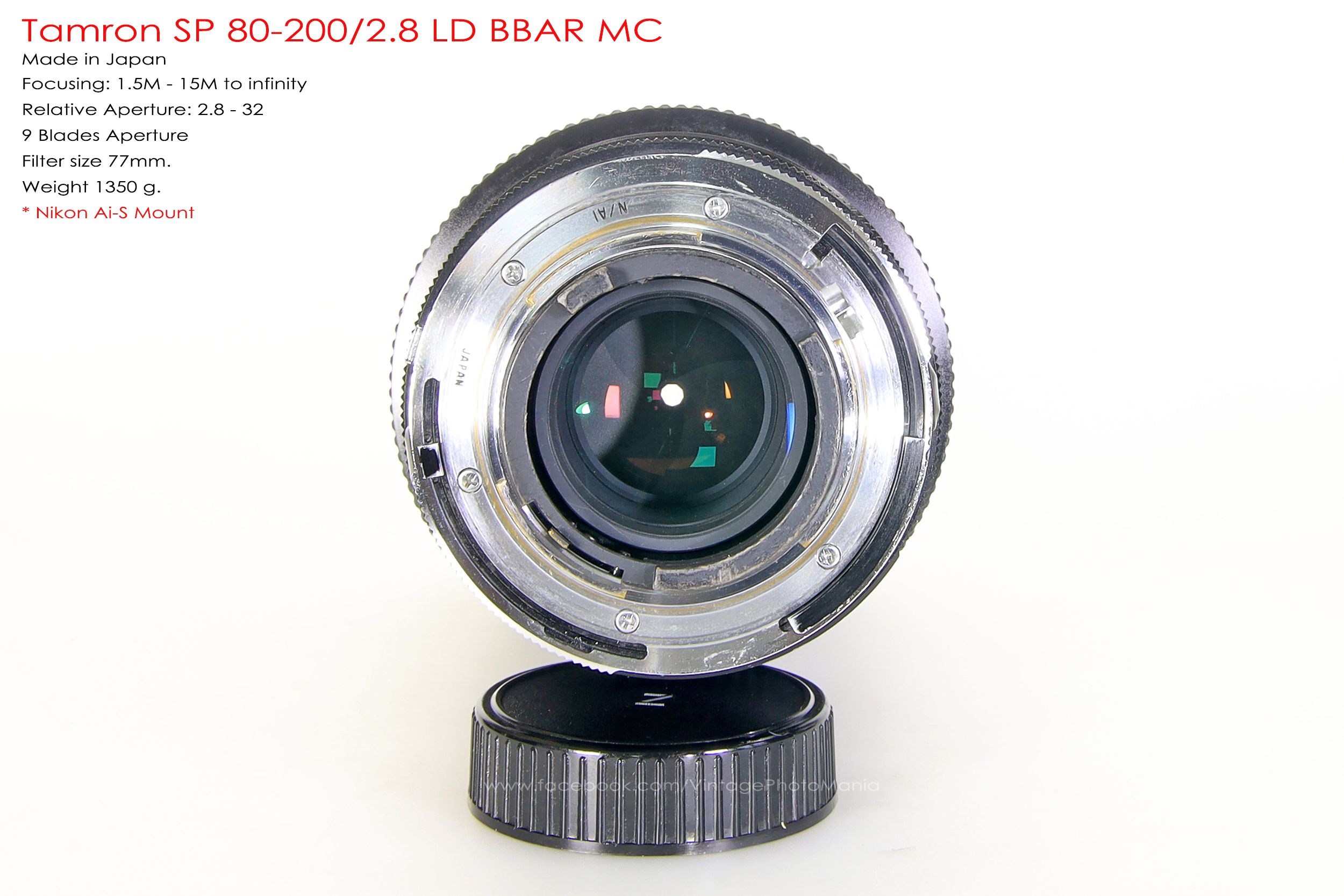 Tamron SP 80-200/2.8 LD BBAR MC *Nikon Ai-S Mount เลนส์ไวแสงตัวท๊อปหายาก