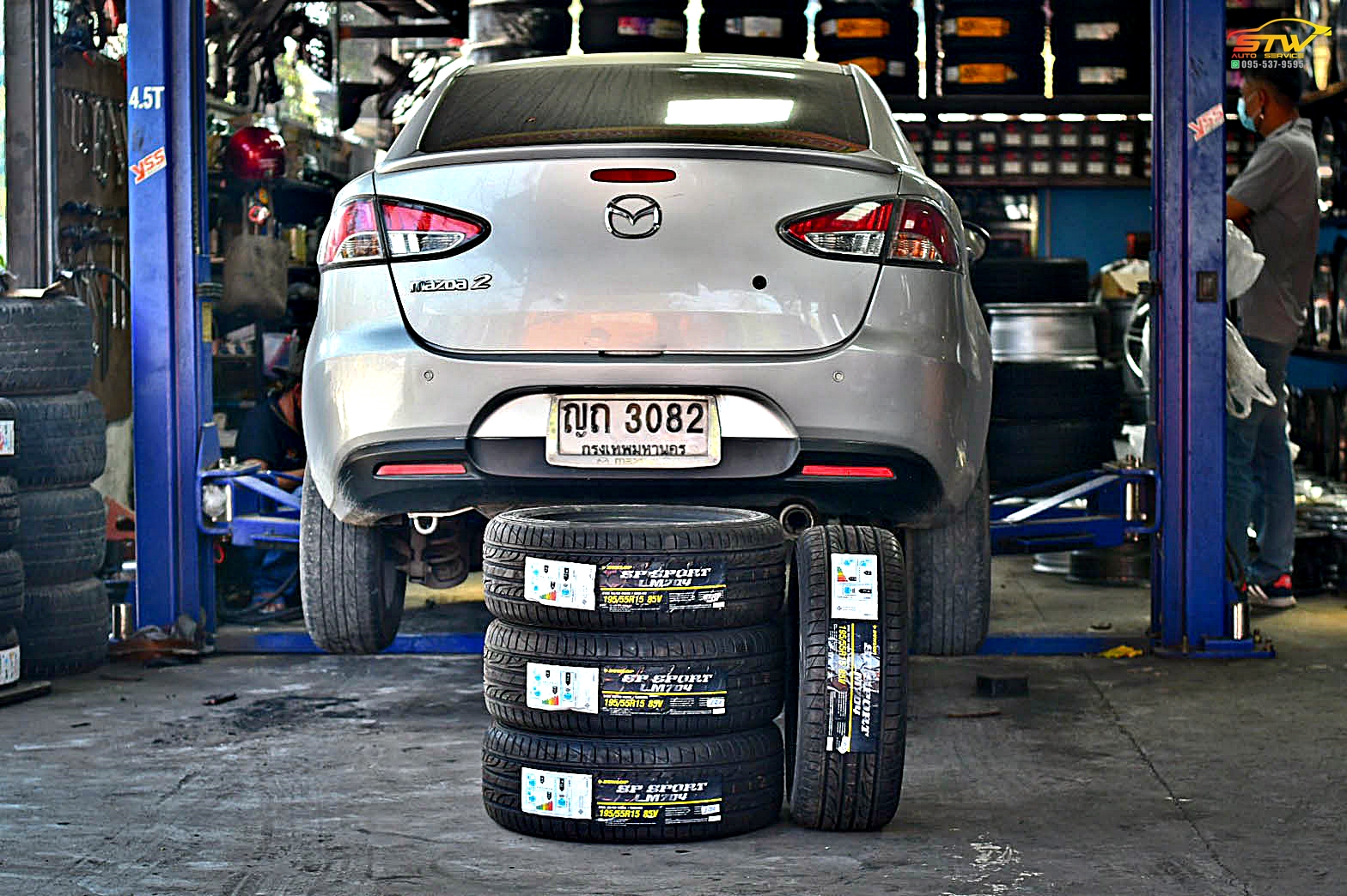 ยางใหม่ DUNLOP SP SPORT LM704 195/55R15 85V