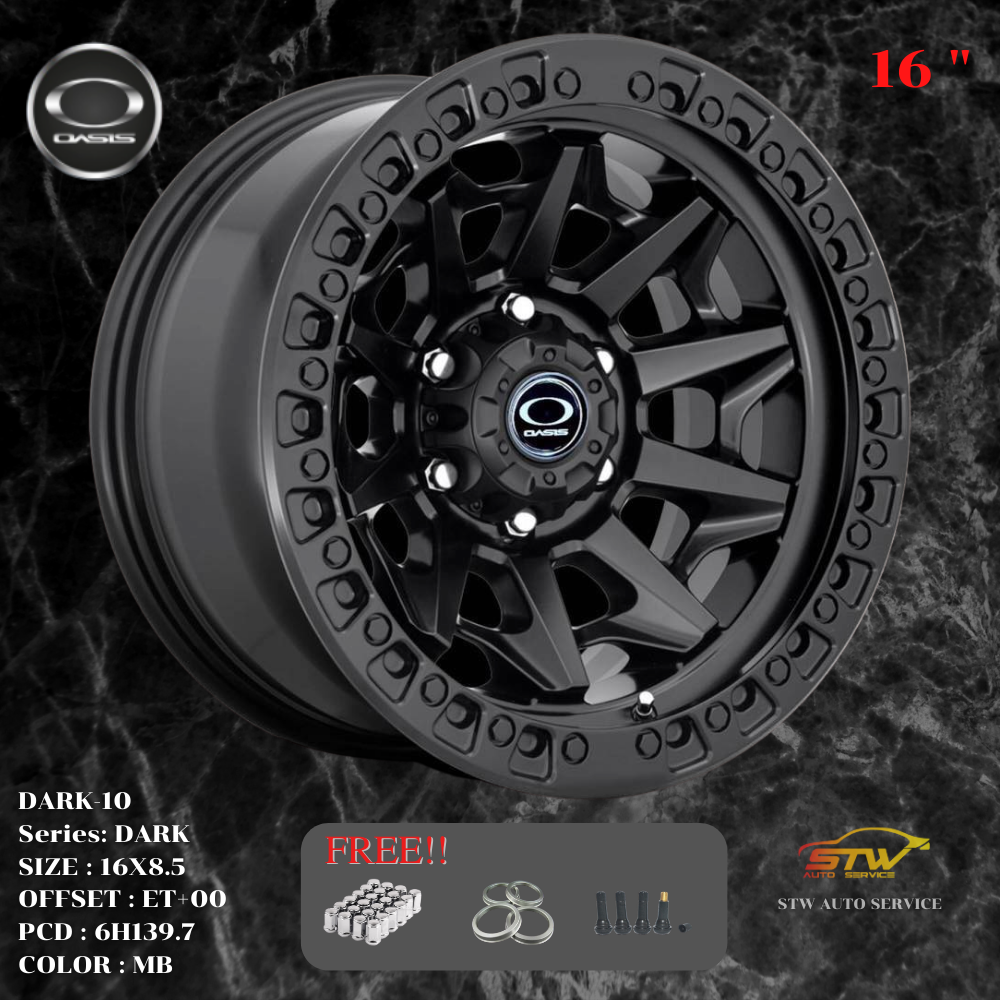 ล้อแม็กซ์ ล้อออฟโรด OASIS DARK10 ขอบ16นิ้ว ราคาถูก