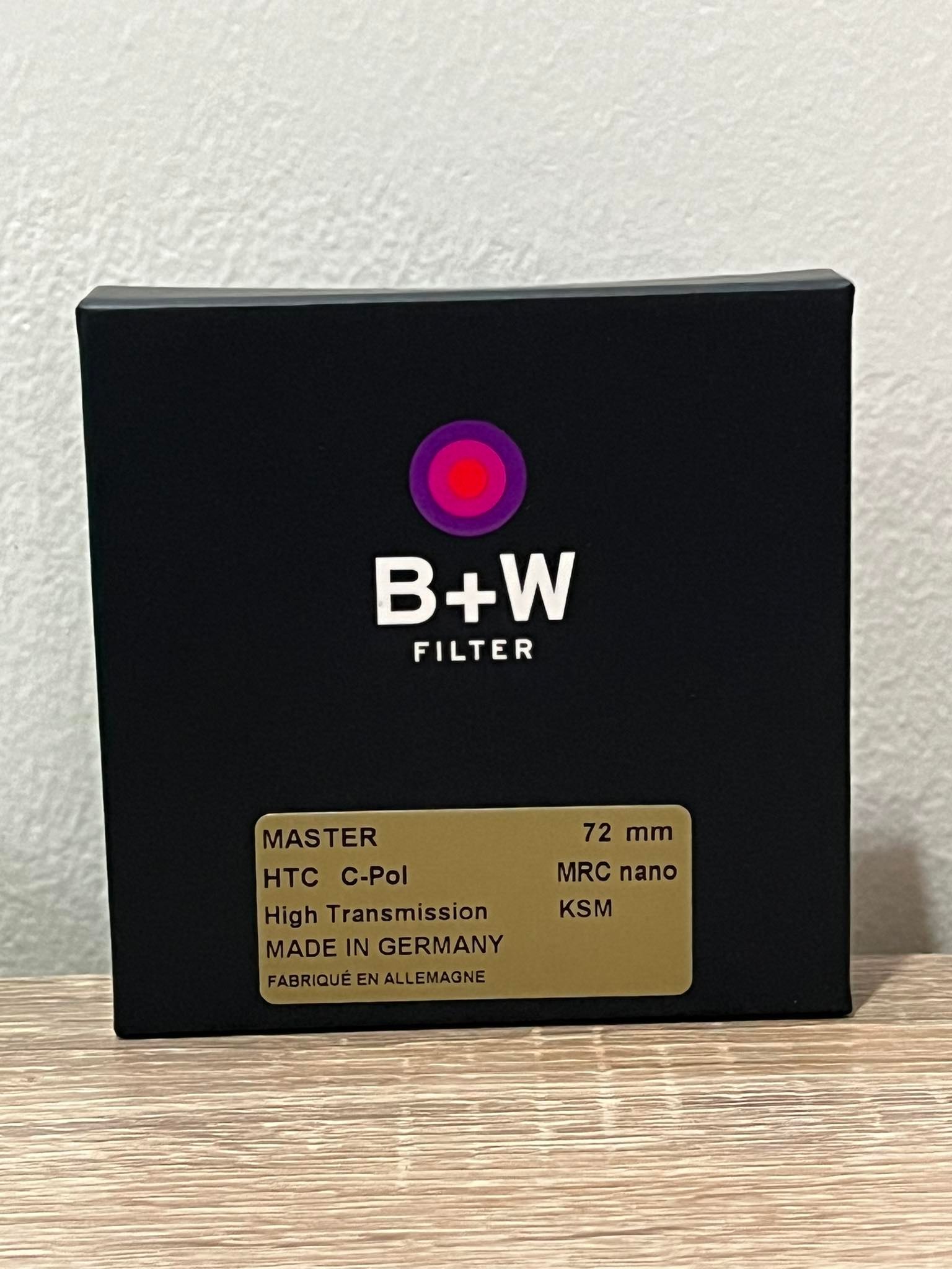 FILTER B+W MASTER C-PL HTC KSM 72mm ของแท้ 100% ส่งฟรี