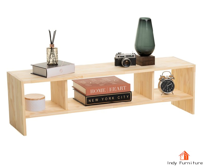 ชั้นวางอเนกประสงค์ ไม้ยางพารา รุ่น Malee-B120 สีธรรมชาติ 120x30x35cm.