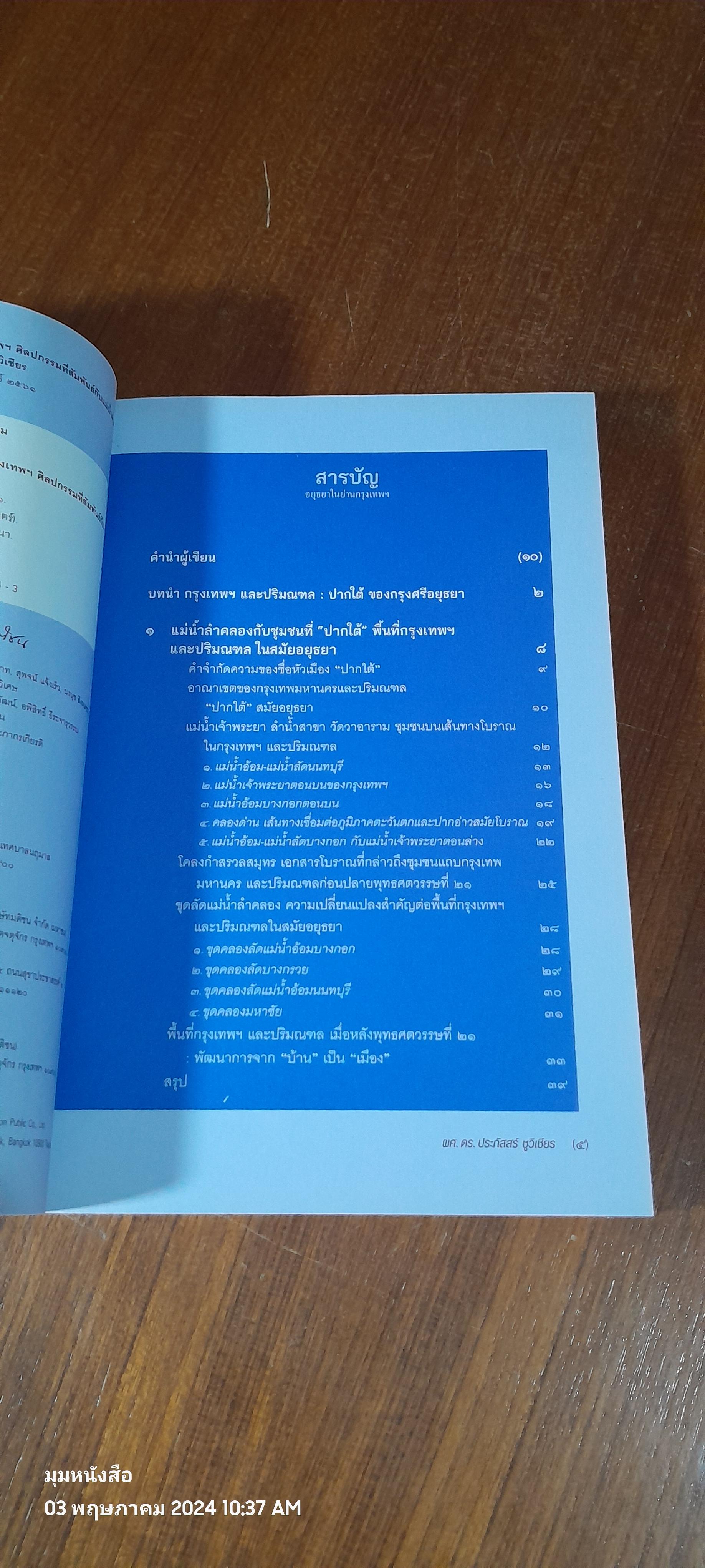 อยุธยาในย่านกรุงเทพฯ / ผศ.ดร.ประภัสสร์ ชูวิเชียร
