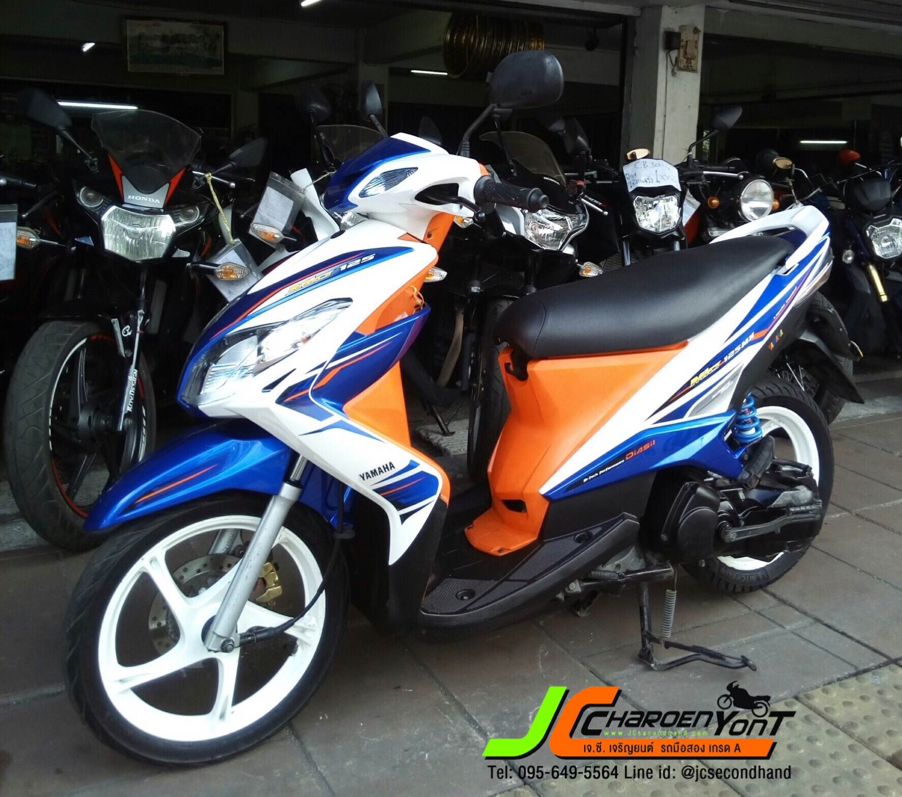 "รถบ้านมือเดียว" สภาพสวยสีสดใส น่าใช้งาน YAMAHA MIO 125 MX จดทะเบียนกลางปี 55 รถสภาพเดิมๆ เครื่องดีเดิม ไม่แกะ เงียบๆ นิ่มๆเลยคะ