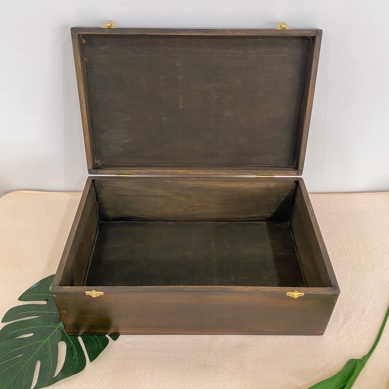 กล่องไม้ฝาล็อค ไซส์ XL (Wooden lock box, XL size)