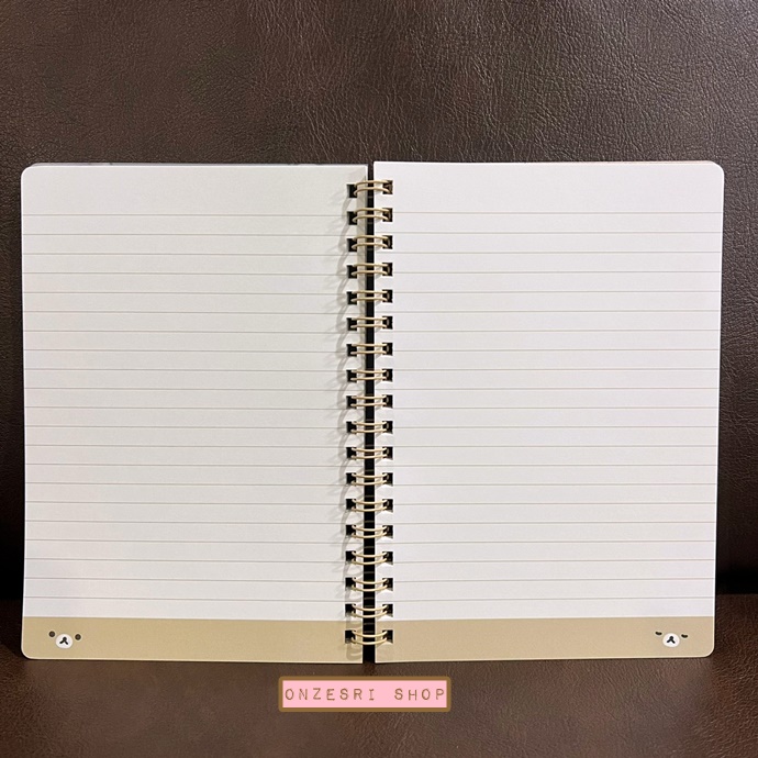 สมุดริมลวด Rilakkuma - New Basic Rilakkuma สีน้ำตาล ขนาด B6 (18 x 12.5 ซม.) 120 หน้า