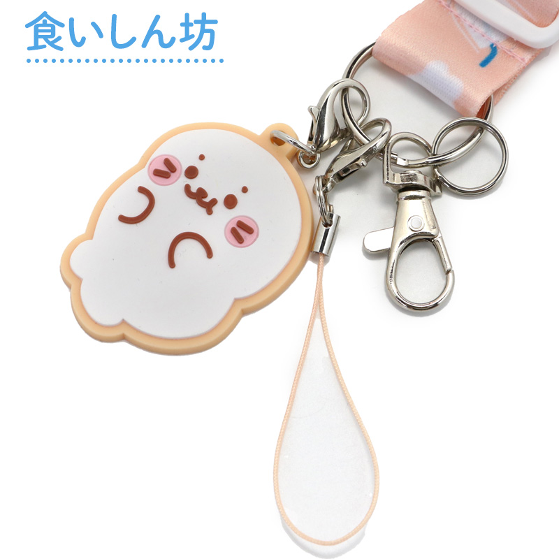 สายคล้องคอ/บัตร มีที่ห้อยมือถือตรงปลาย ลาย Sirotan Ice Country ตรงปลายมีตัวห้อยน่ารัก ๆ ขนาดสาย 29-49 ซม. แบบสีส้ม