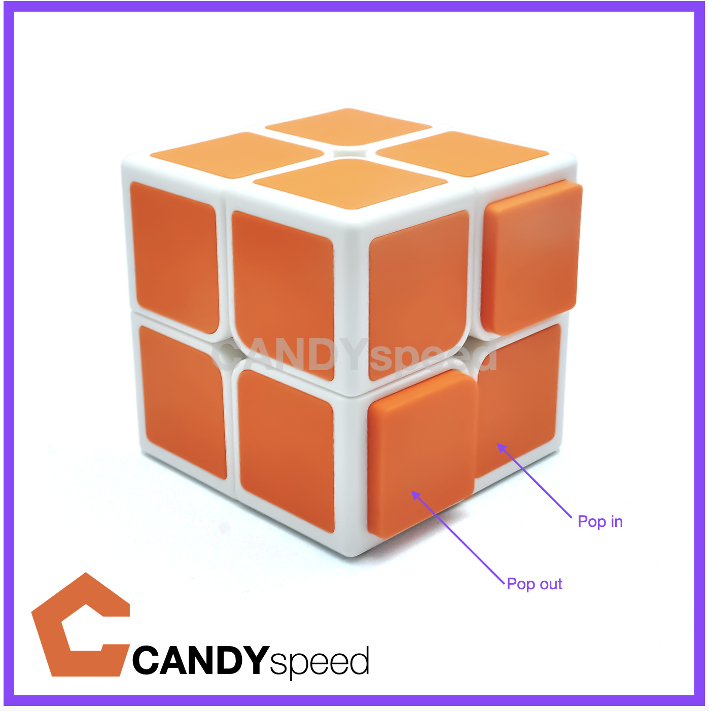 QiYi OS Cube รูบิค Cube แบบใหม่ ท้ายทายความสามารถ เป็นแบบ 2x2 pop in/pop out ผลุบๆ โผล่ๆ บิดไปเด้งไป | by CANDYspeed