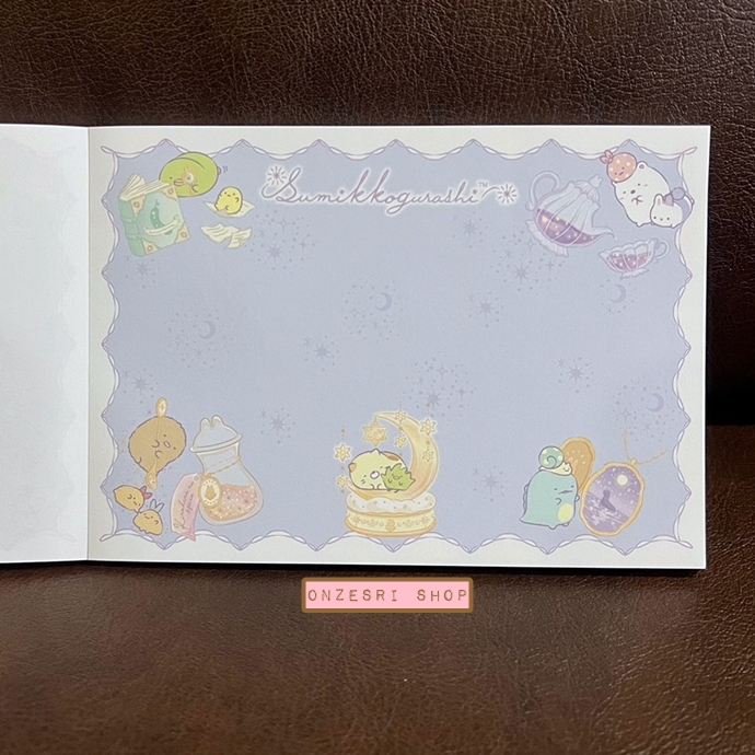 สมุดฉีก Sumikko Gurashi Sumikko Gurashi Rabbit's Mysterious Charm สีม่วง ขนาด 14.8 x 10.5 ซม. มี 4 ลาย รวม 100 แผ่น