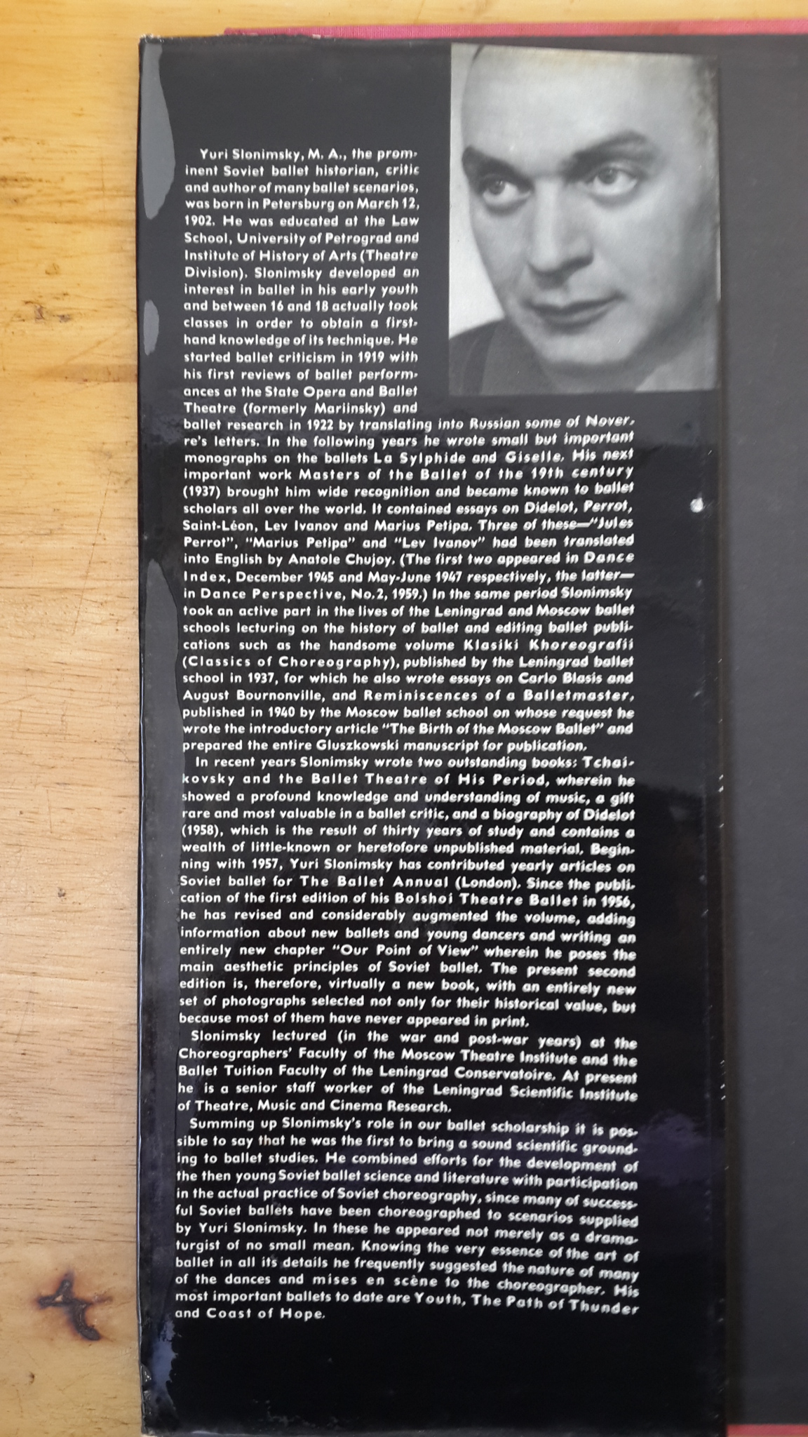 THE BOLSHOI BALLET / YURI SLONIMSKY