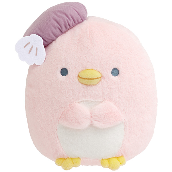ตุ๊กตา Sumikko Gurashi Penguin Lagoon (Limited) แบบเพนกวินชมพู (Penguin Hina) ขนาด 25 x 20 x 13 ซม. ไม่มีขายทั่วไป เป็นแบบต้องลุ้นกับทางหน้าร้าน San-X ที่ญี่ปุ่นเท่านั้น