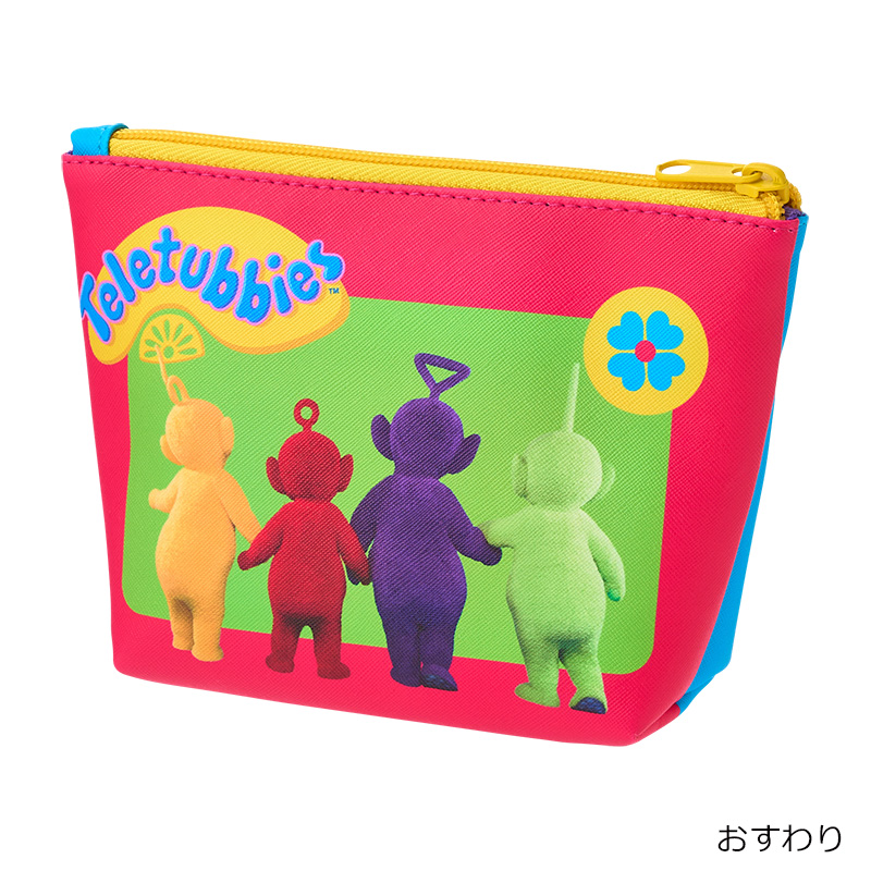 กระเป๋า Teletubbies Pouch จาก Plaza Japan แบบสีฟ้า ขนาด 20 x 13 x 6 ซม. ทำจากหนัง PU แบบมี texture