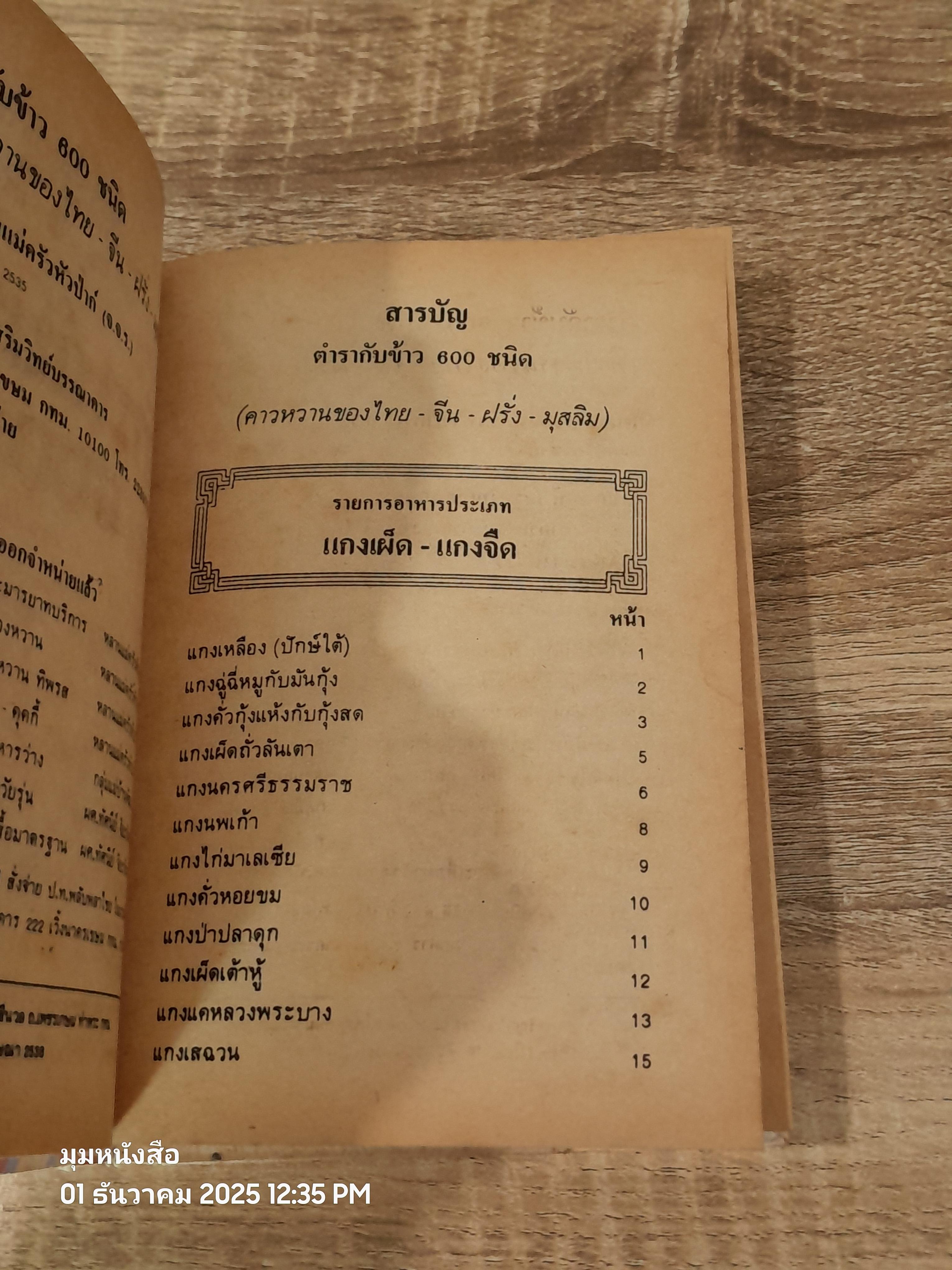 ตำรากับข้าว 600 ชนิด / หลานแม่ครัวหัวป่าก์