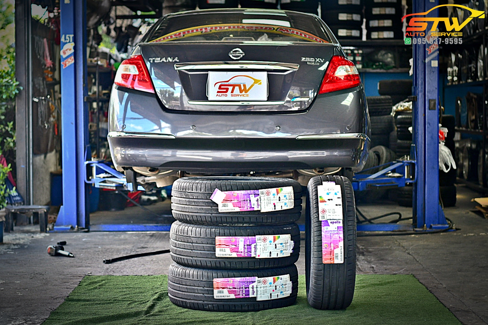 เปลี่ยนยาง NISSAN TEANA APOLLO Aspire 4G 215/55R17 94Y