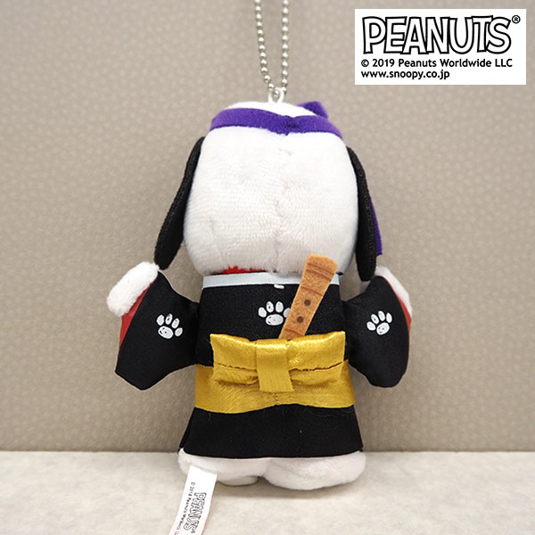 พวงกุญแจตุ๊กตา Snoopy Kabuki Limited ใส่ชุดตัวละครคาบูกิ น่ารัก หายากมาก ขนาด 11 x 8 ซม.