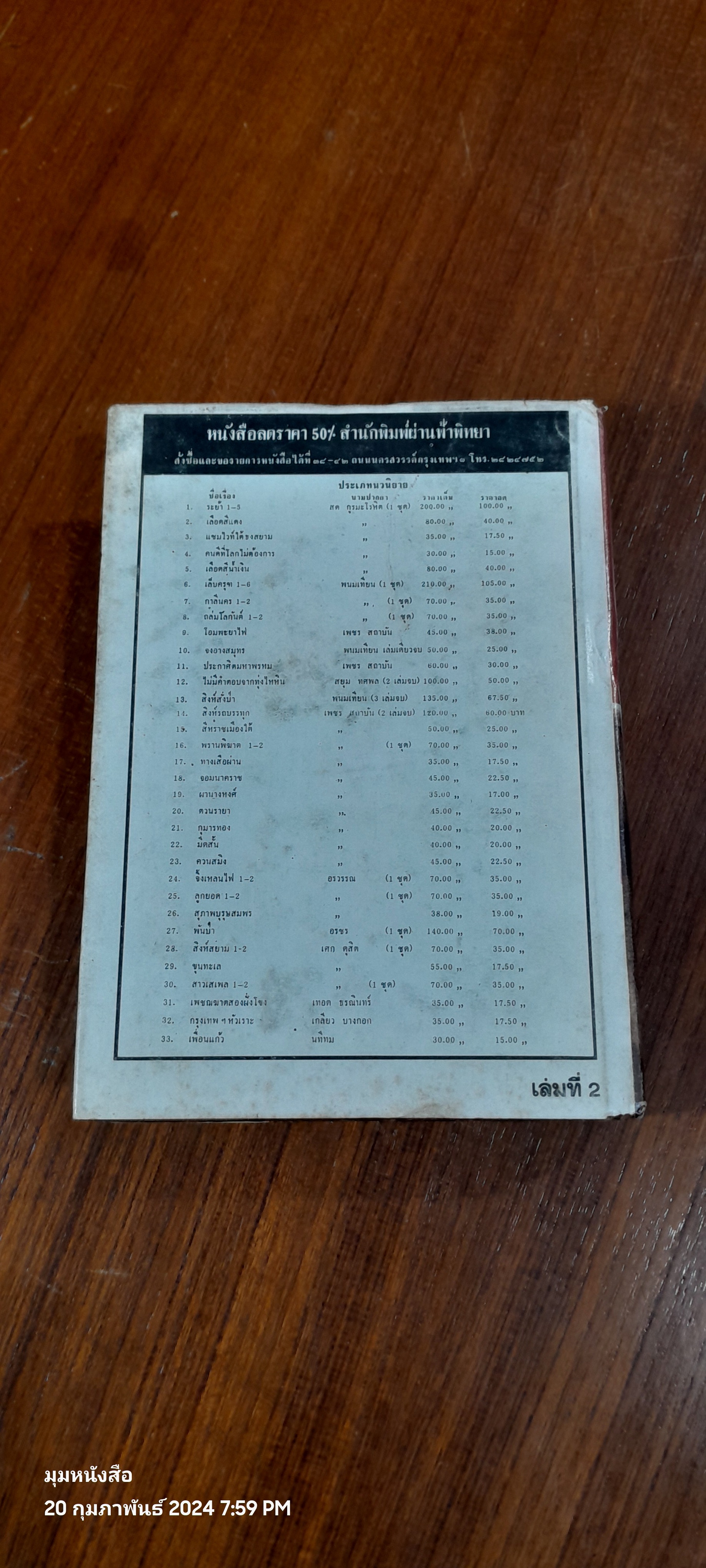 ภูตเหลือง เล่ม 2 / อรวรรณ