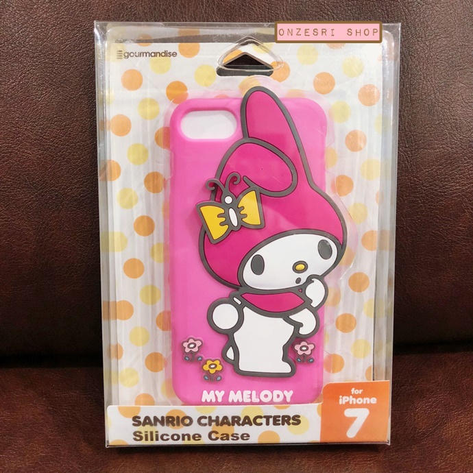 Case iPhone 7/8 from Japan แบบ Soft ไดคัทคลุมรอบเครื่อง ลาย My Melody สีชมพู