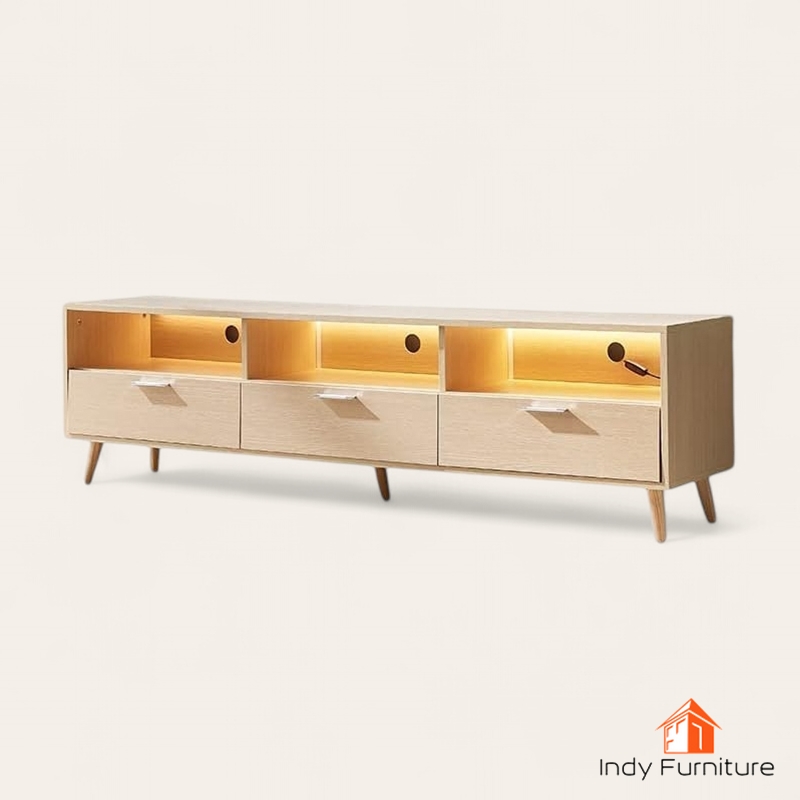 ตู้อเนกประสงค์ ไม้ยางพารา รุ่น Naja-B160 สีธรรมชาติ