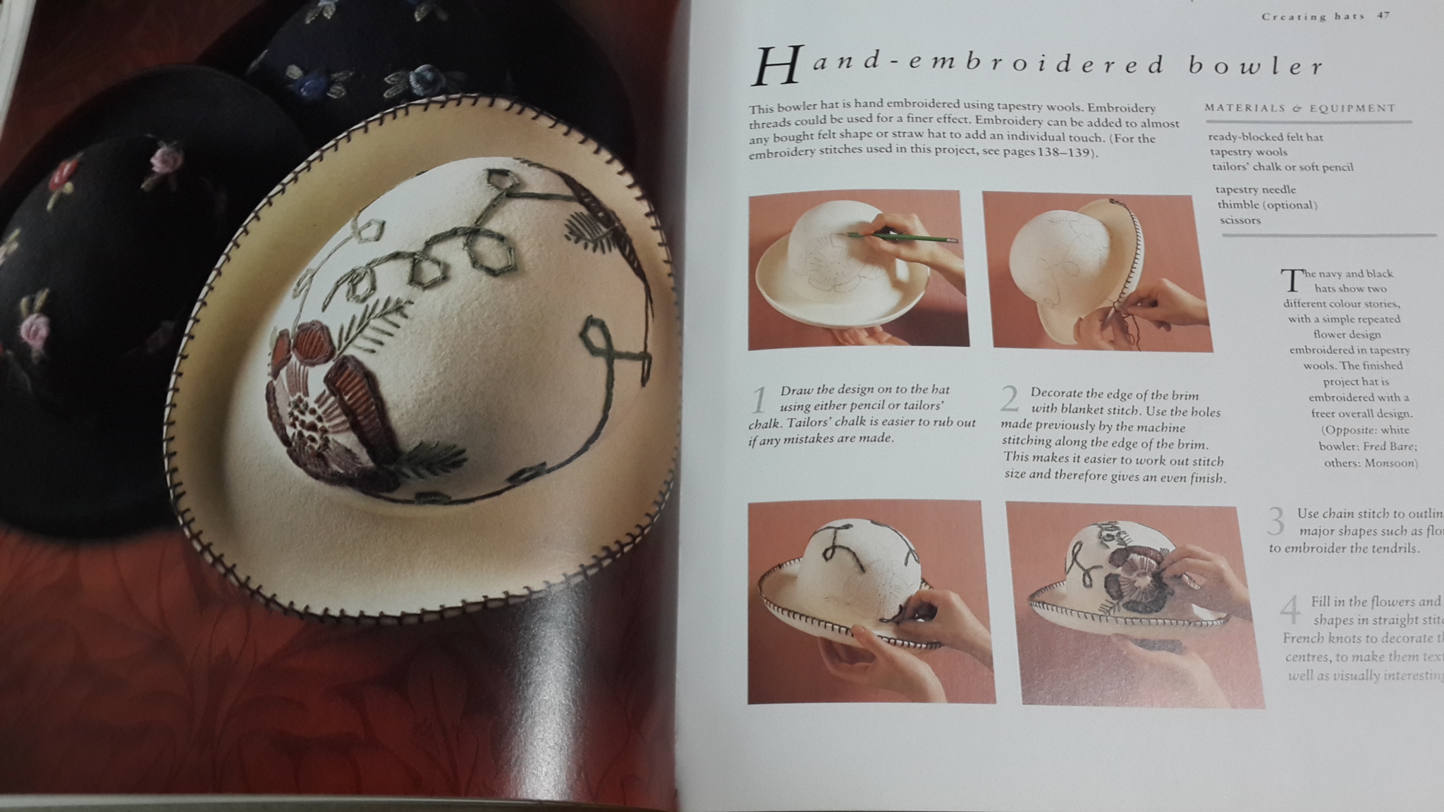 THE HAT BOOK : CREATING HATS FOR EVERY OCCASION / JULIET BAWDEN
