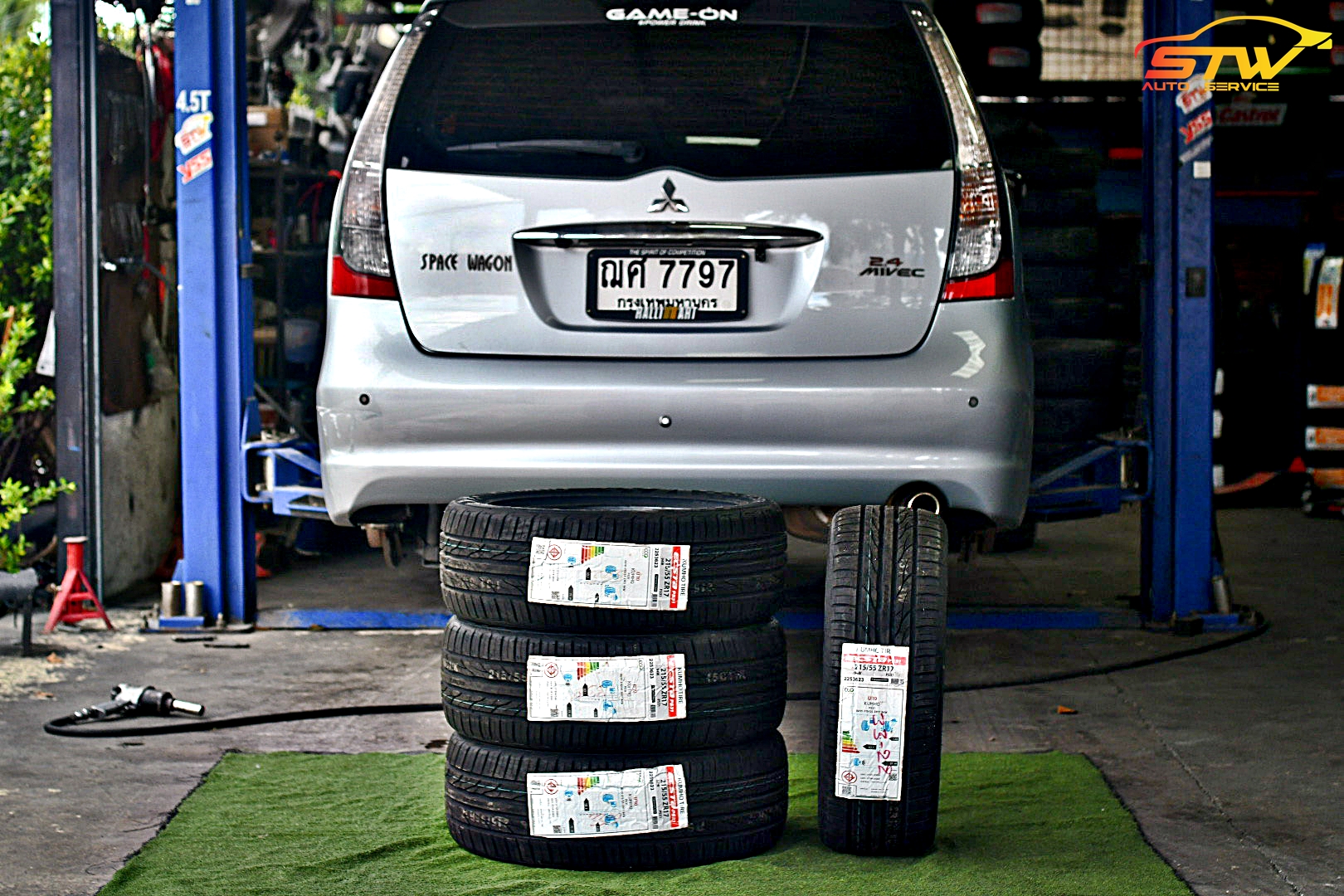 ยาง KUMHO ECSTA PS31 215/55R17 94W ติดตั้งใส่ MITSUBISHI SPACE WAGON