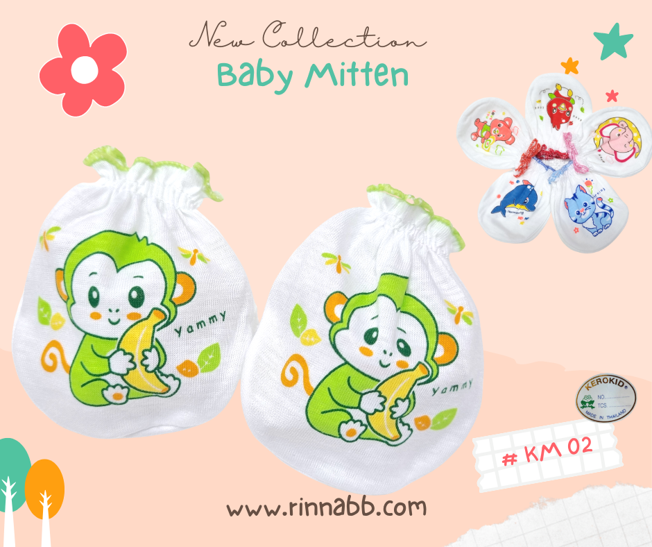 Infant Mitten ถุงมือ 100%cotton, Kero kids