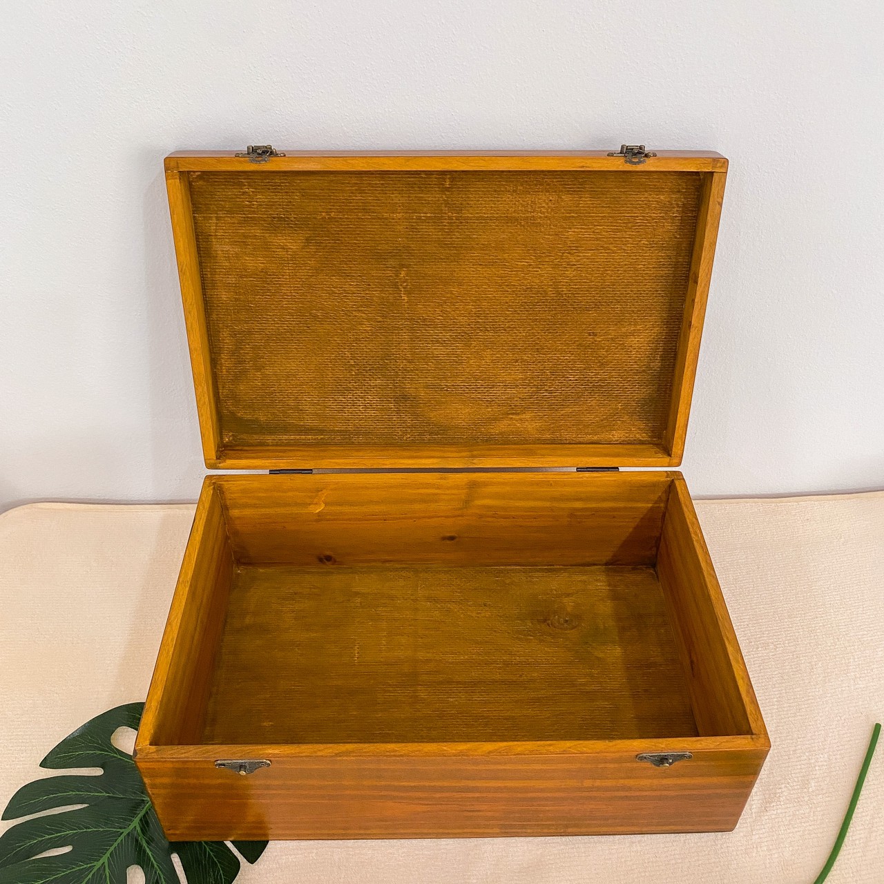 กล่องไม้ฝาล็อค ไซส์ XL (Wooden lock box, XL size)