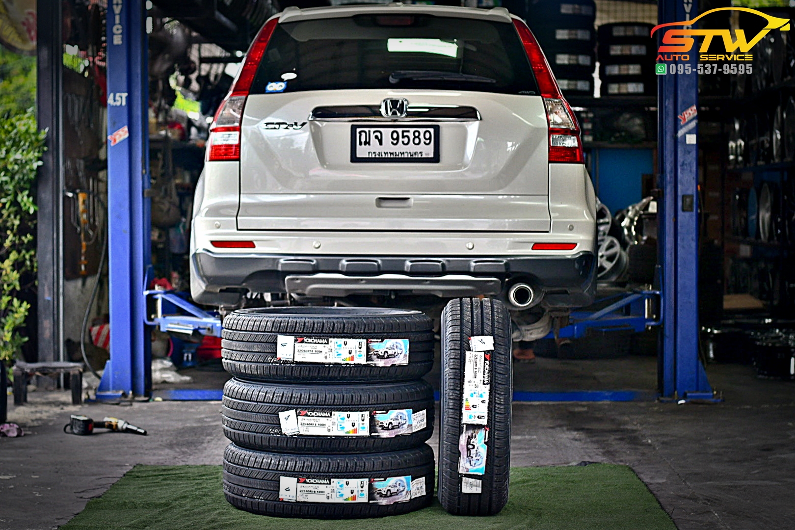 เปลี่ยนยาง HONDA CRV YOKOHAMA Geolandar CV G058 225/60R18 100H