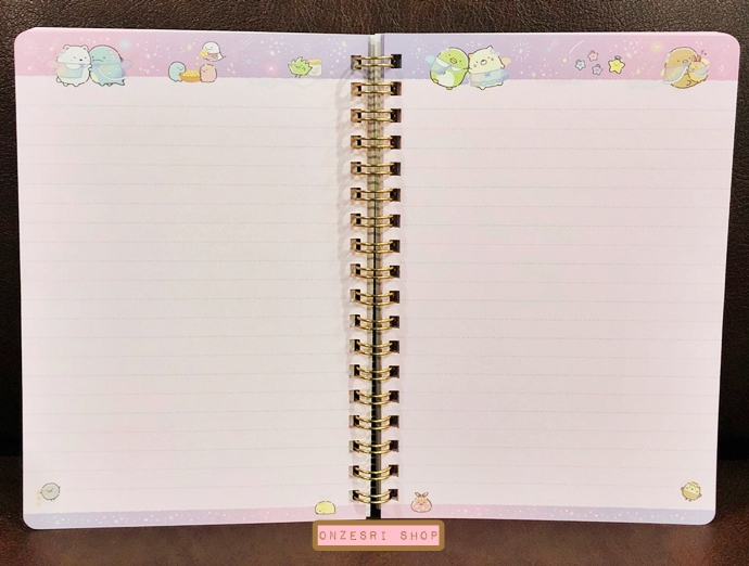 สมุดริมลวด Sumikko Gurashi Hoshizora Sampo ลายเมฆ ขนาด B6 (18 x 12.5 ซม.) 120 หน้า