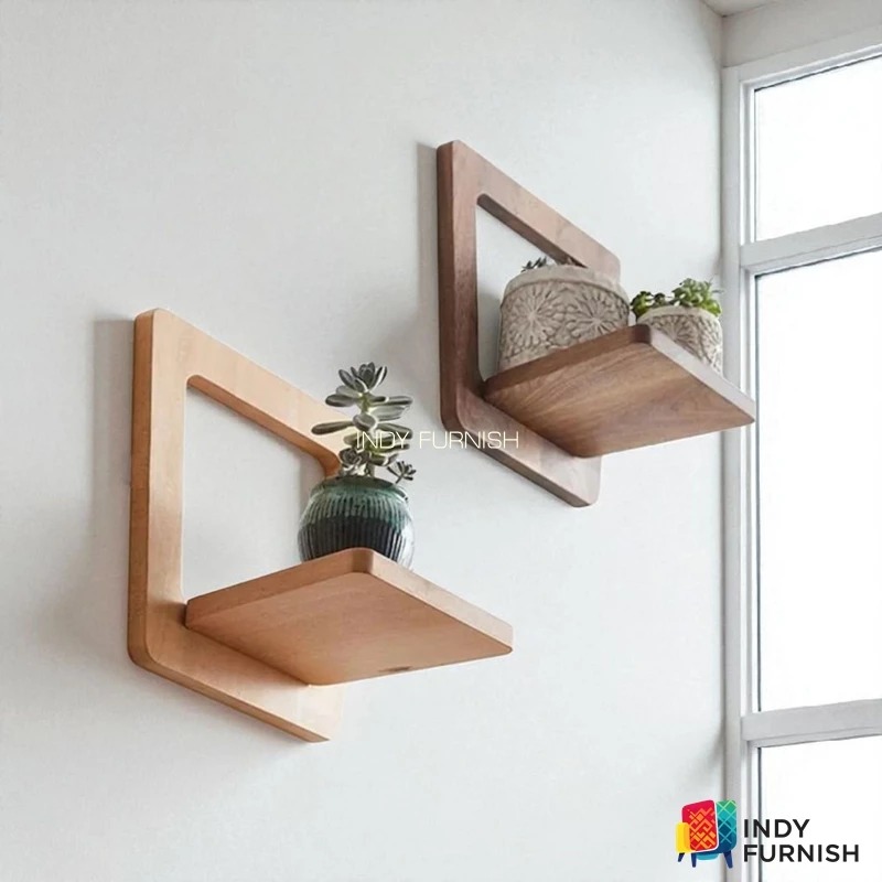 ชั้นวางต้นไม้ หิ้งพระ วางของ รุ่น Sata ไม้ยางพารา ( ราคา/1ชิ้น)