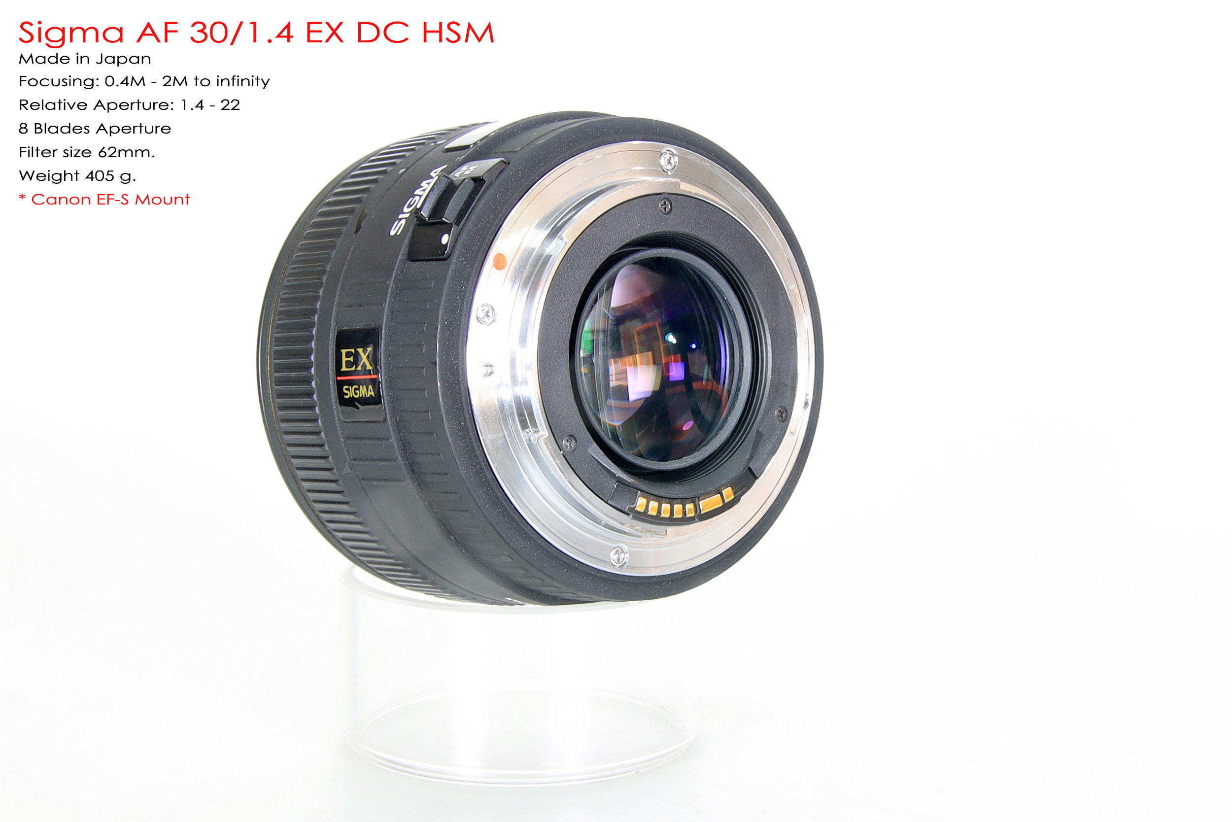 Sigma AF 30/4.4 EX DC HSM *Canon EF-S Mount เลนส์ฟิกซ์ไวแสงละลายหลังสวย