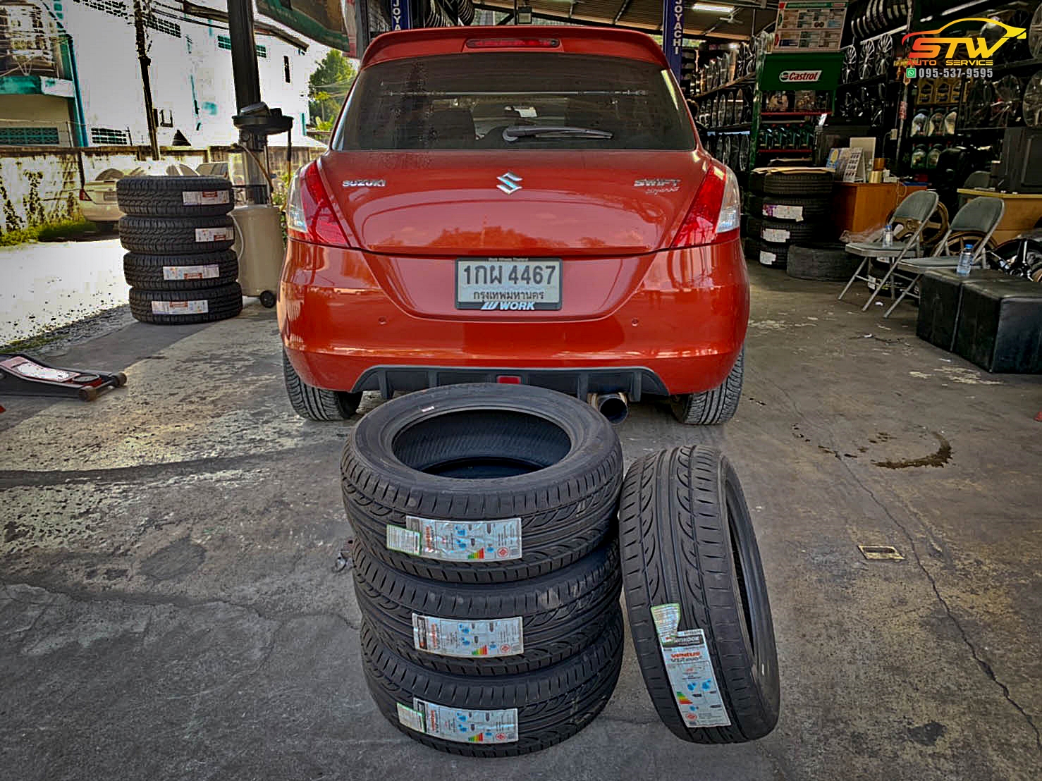 ยางใหม่ HANKOOK V12 Evo2 K120 195/55R15 85V
