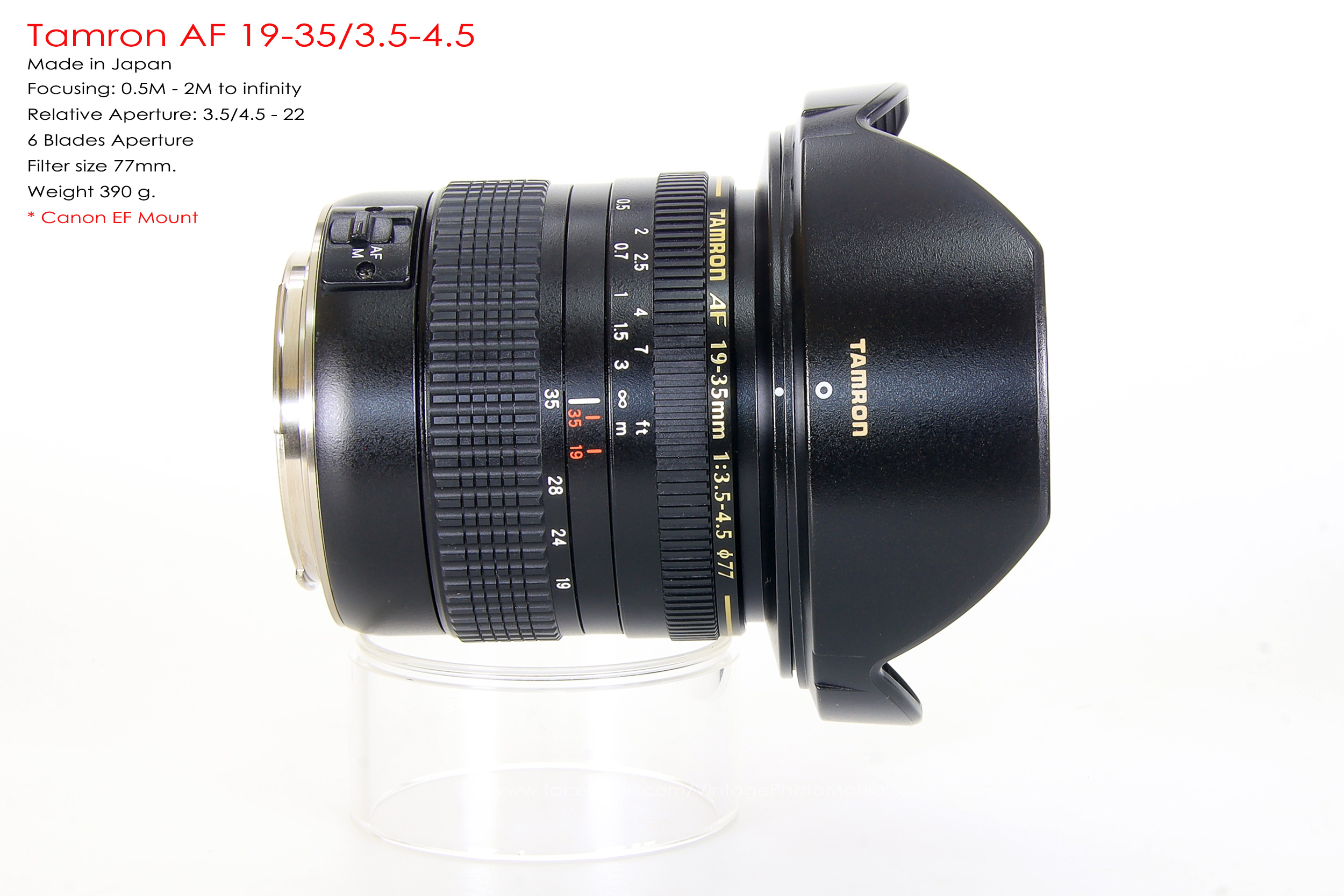 Tamron AF 19-35/3.5-4.5 *Canon EF Mount เลนส์ไวด์รองรับกล้องฟูลเฟรม Canon [Used]