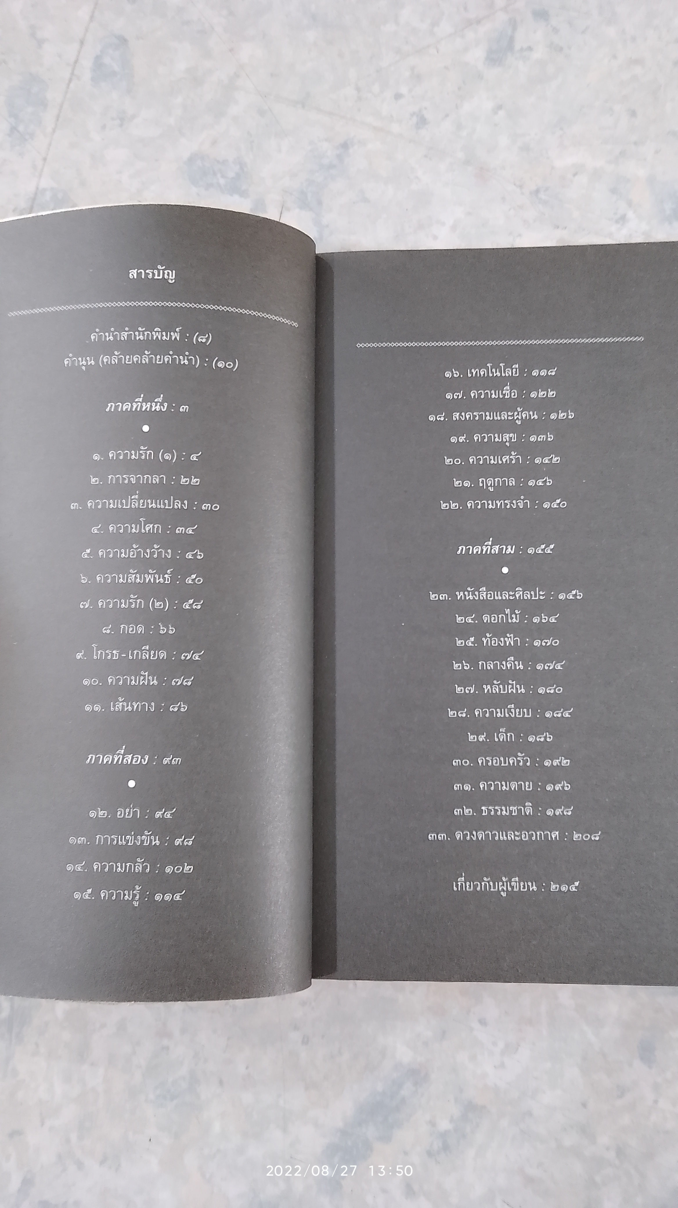 สิ่งที่ค้นพบระหว่างนั่งเฉยเฉย / นิ้วกลม