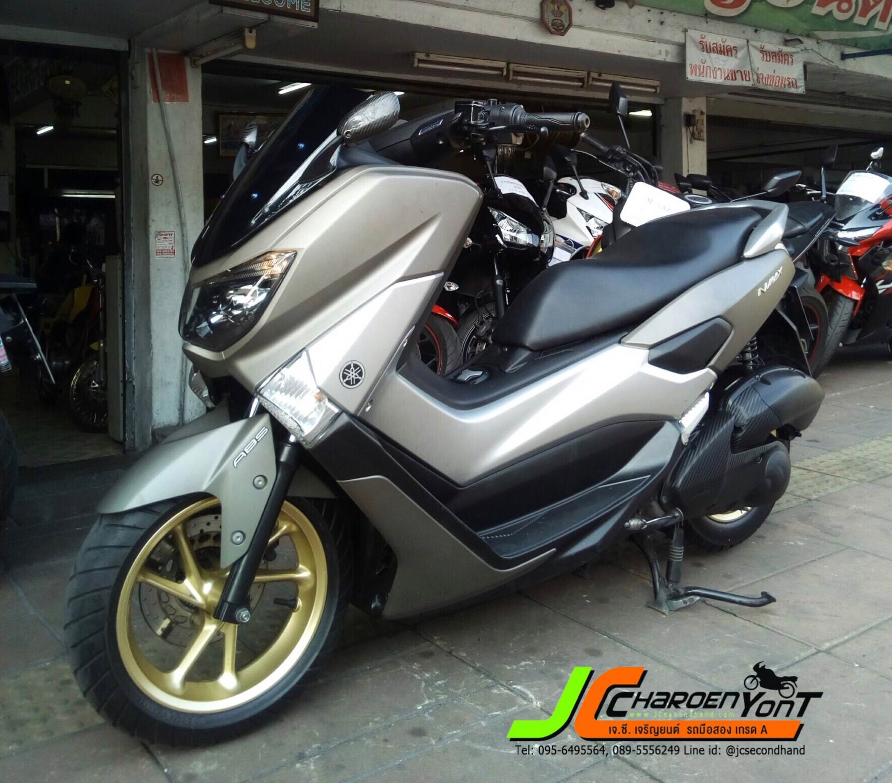 "kiss หนุ่มหล่อไฟแรง YAMAHA NMAX155 (ABS) จดปลายปี2016 " รถบ้านมือเดียว" แต่งพองามสภาพพร้อมใช้