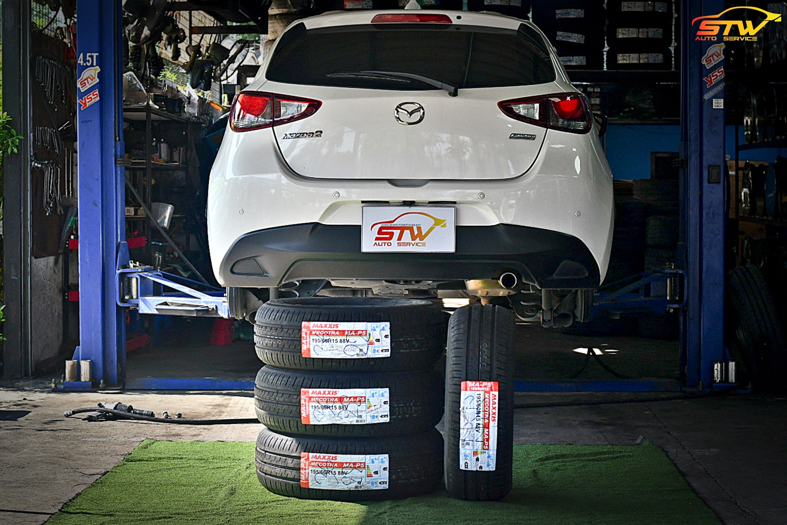 เปลี่ยนยาง MAZDA 2 SKYACTIV MAXXIS MAP-5 195/60R15 88V