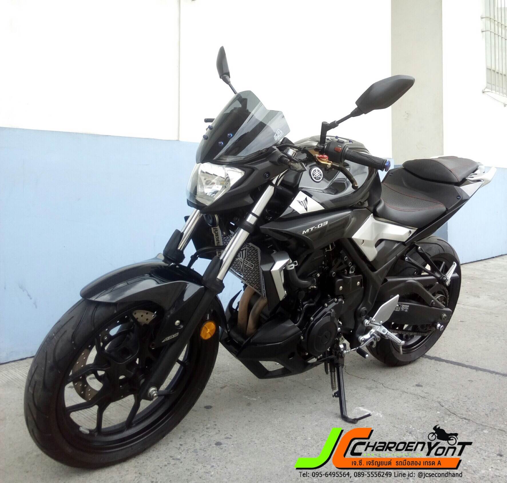 ฟรีดาวน์กันรัวๆ !! ผ่อน 36xx / 4ปี (ไม่รวมค่าดำเนินการไฟแนนซ์) "Naked ตัวแรงค่่าย Yamaha" MT03 จดปี 2016