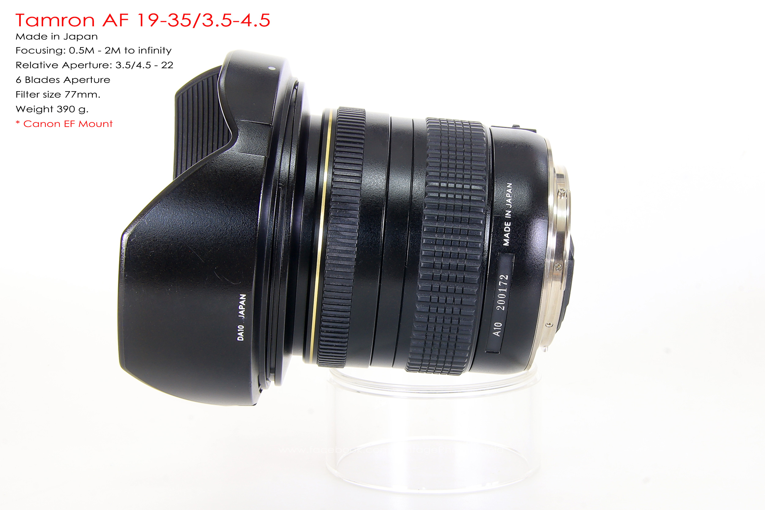 Tamron AF 19-35/3.5-4.5 *Canon EF Mount เลนส์ไวด์รองรับกล้องฟูลเฟรม Canon [Used]