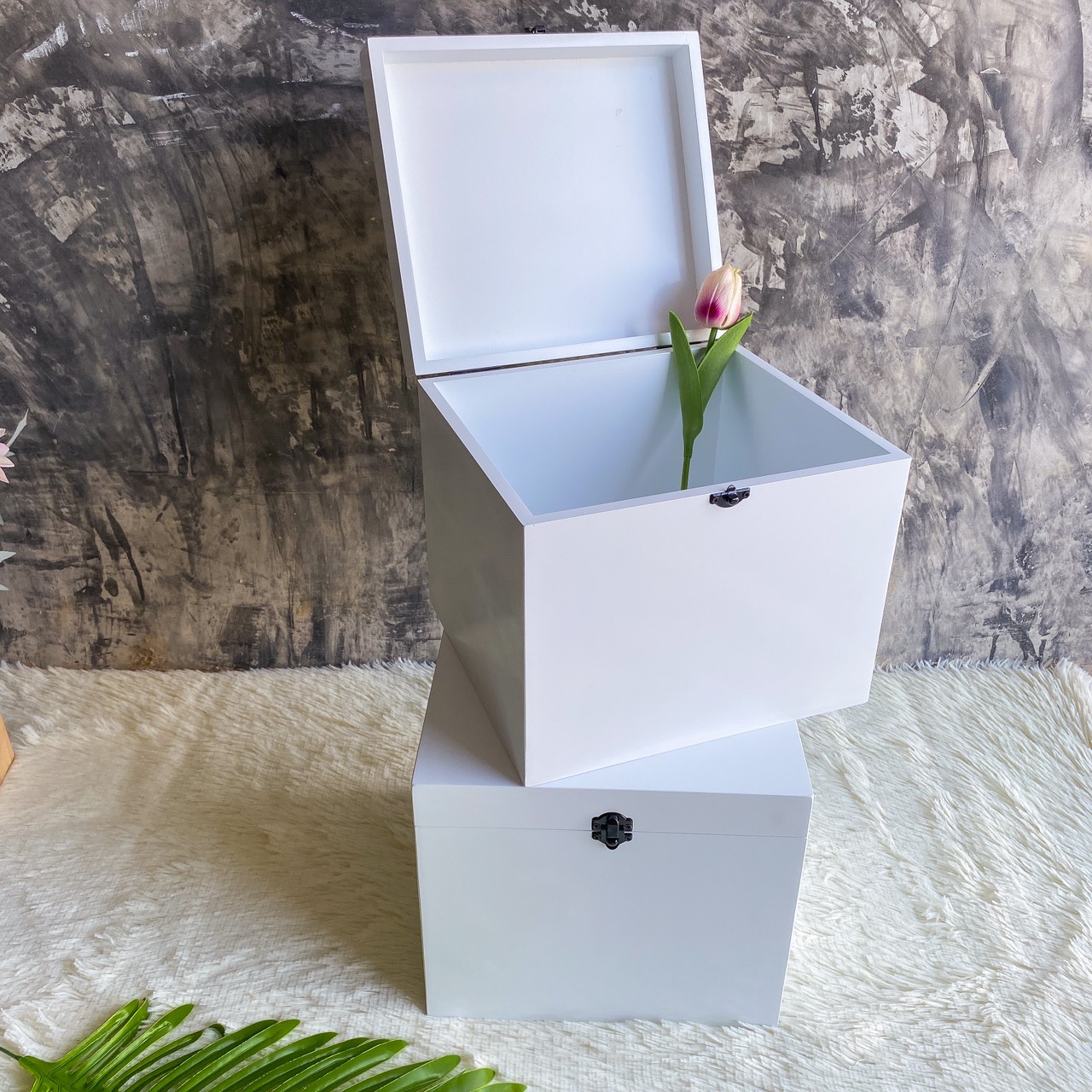 กล่องไม้สีขาว (MDF Wooden Box)