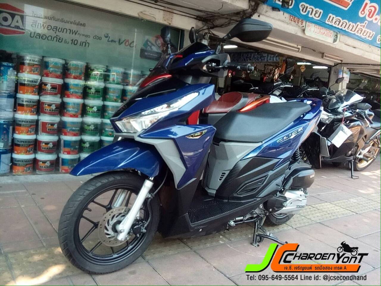 "รถบ้านมือเดียวตามสภาพราคาเบา" HONDA CLICK125I LED จดทะเบียนปลายปี 59 สภาพเดิม เครื่องดีขี่นิ่มๆเลย ชุดสีสภาพดีแท้ติดรถ