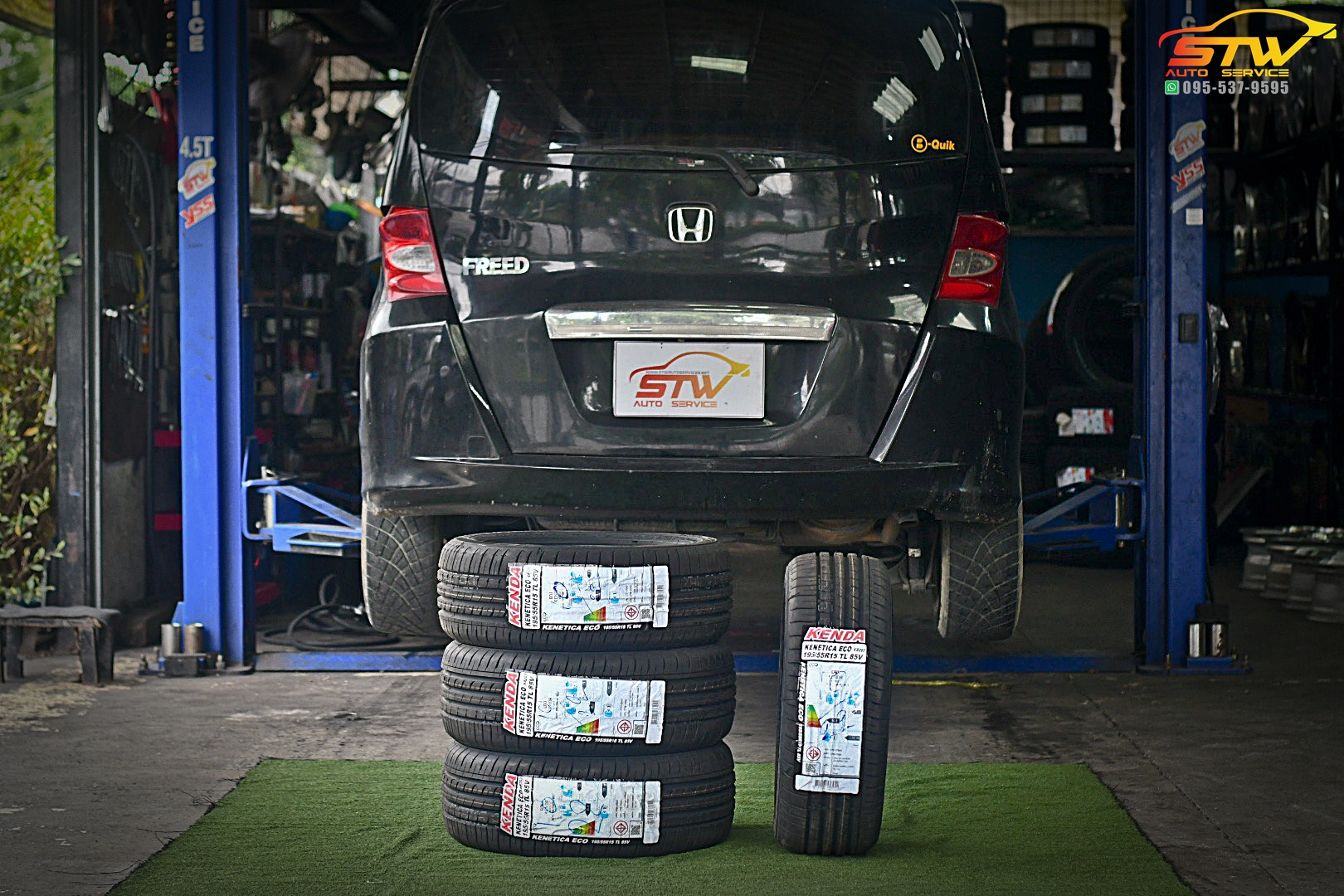 เปลี่ยนยาง HONDA FREED KENDA KENETICA Eco KR203 195/55R15 85V