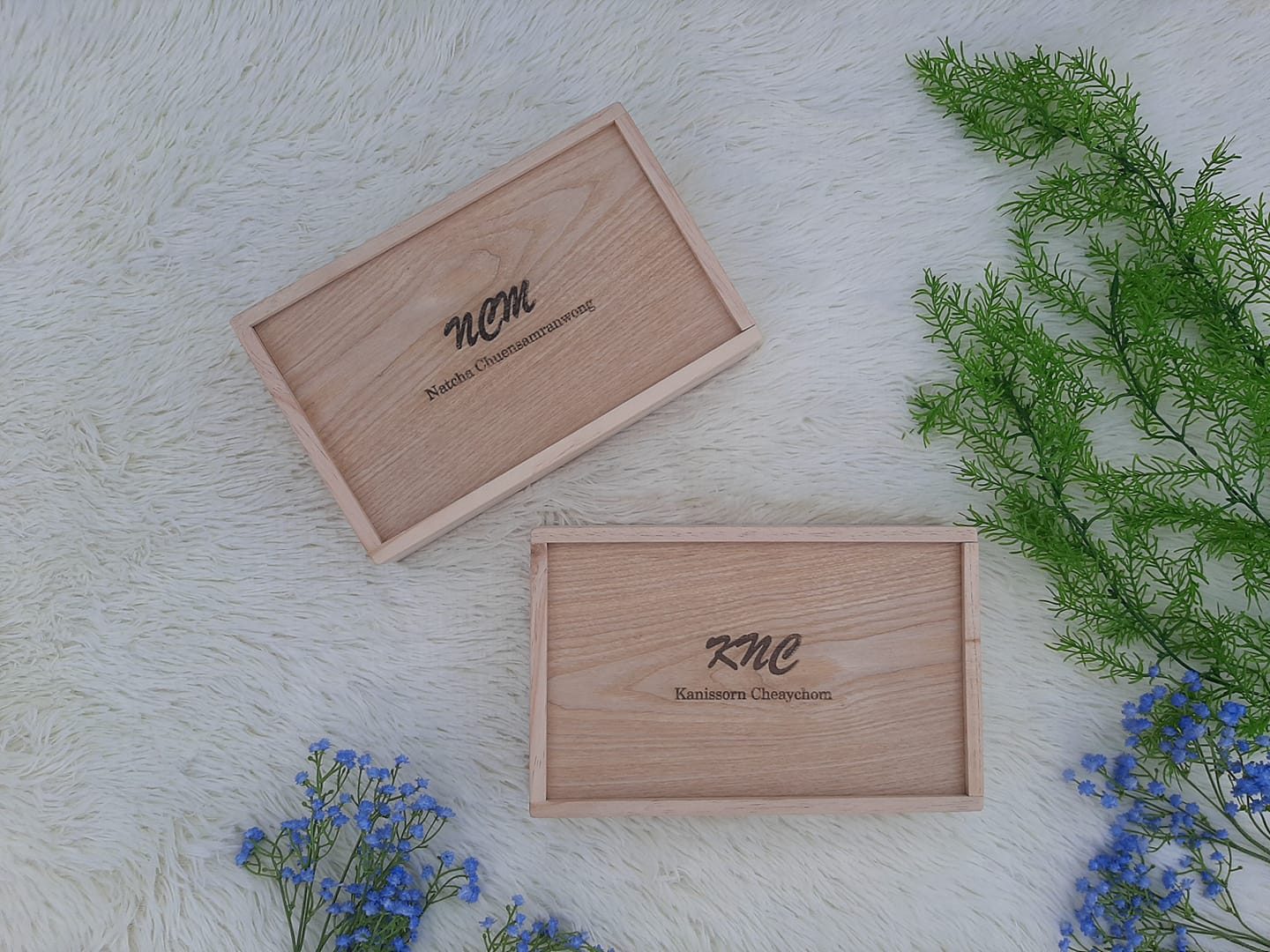 กล่องไม้เก็บของแบบฝาสไลด์