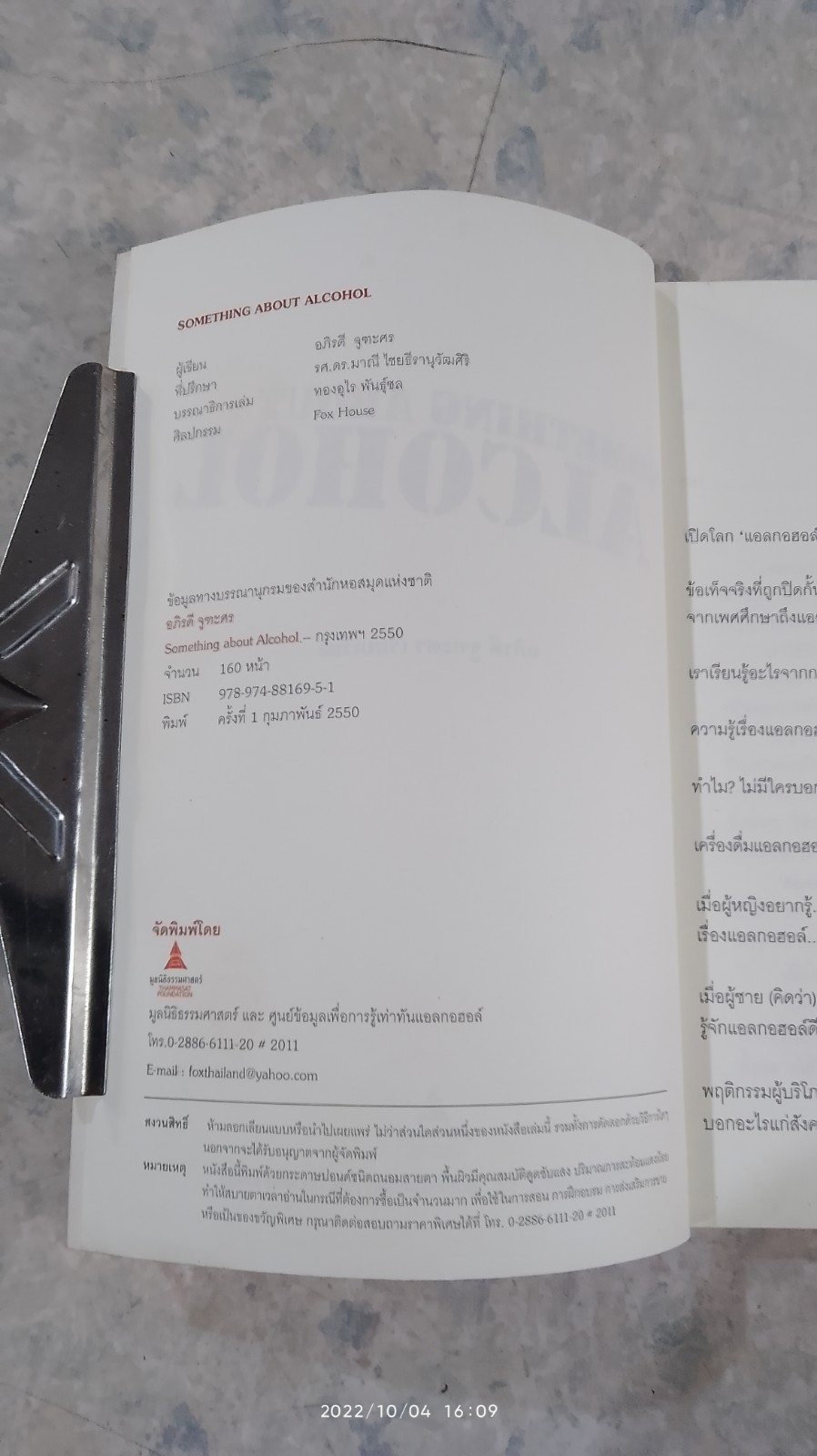 SOMETHING ABOUT ALCOHOL / อภิรดี จูฑะศร