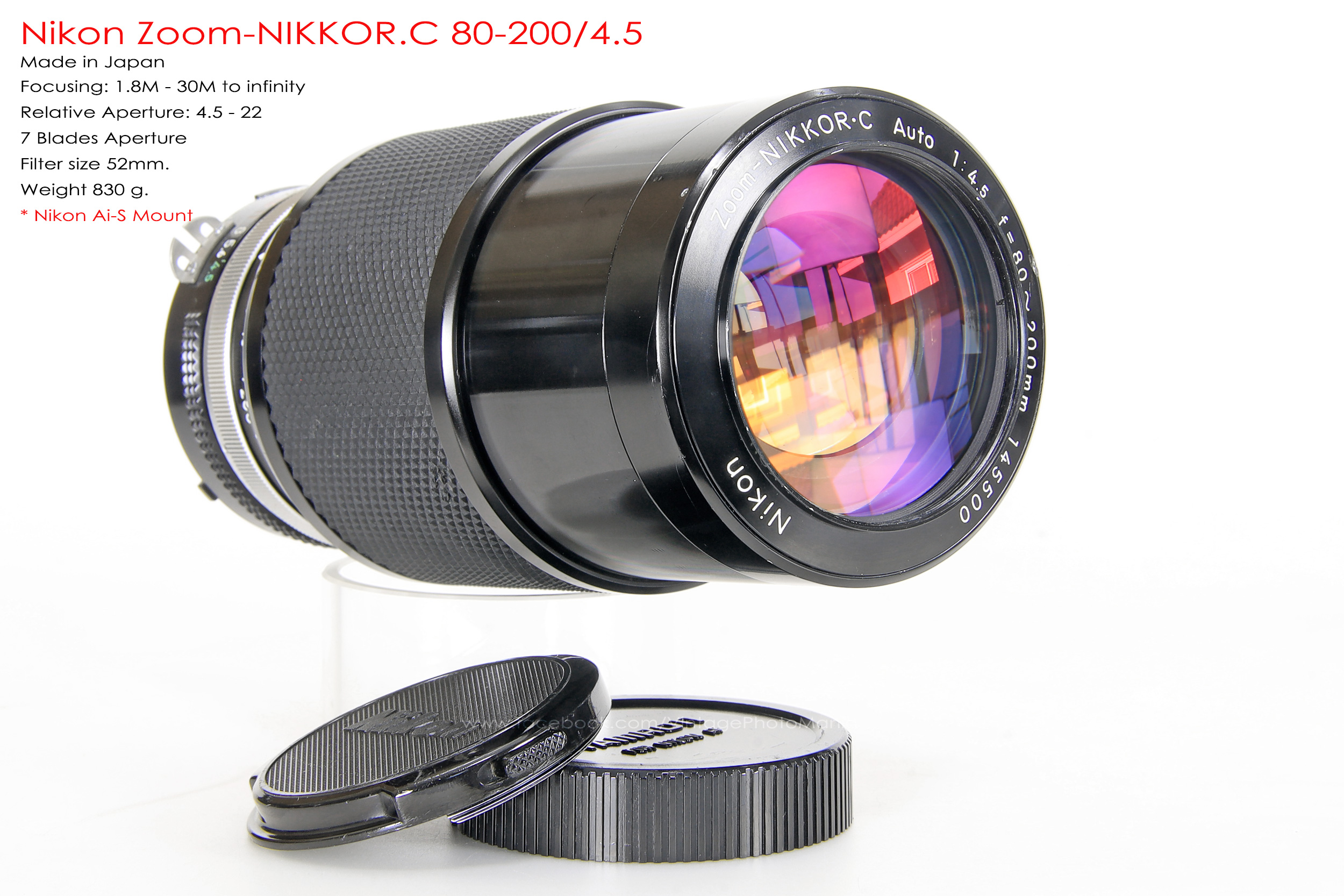 Nikon Zoom-Nikkor.C 80-200/4.5 *Nikon Ai-S Mount