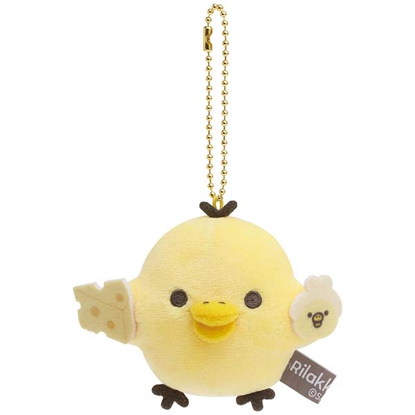 พวงกุญแจตุ๊กตา BASIC RILAKKUMA Favorite Things แบบ Kiiroitori ขนาด 6.5 x 10 x 4.5 ซม.