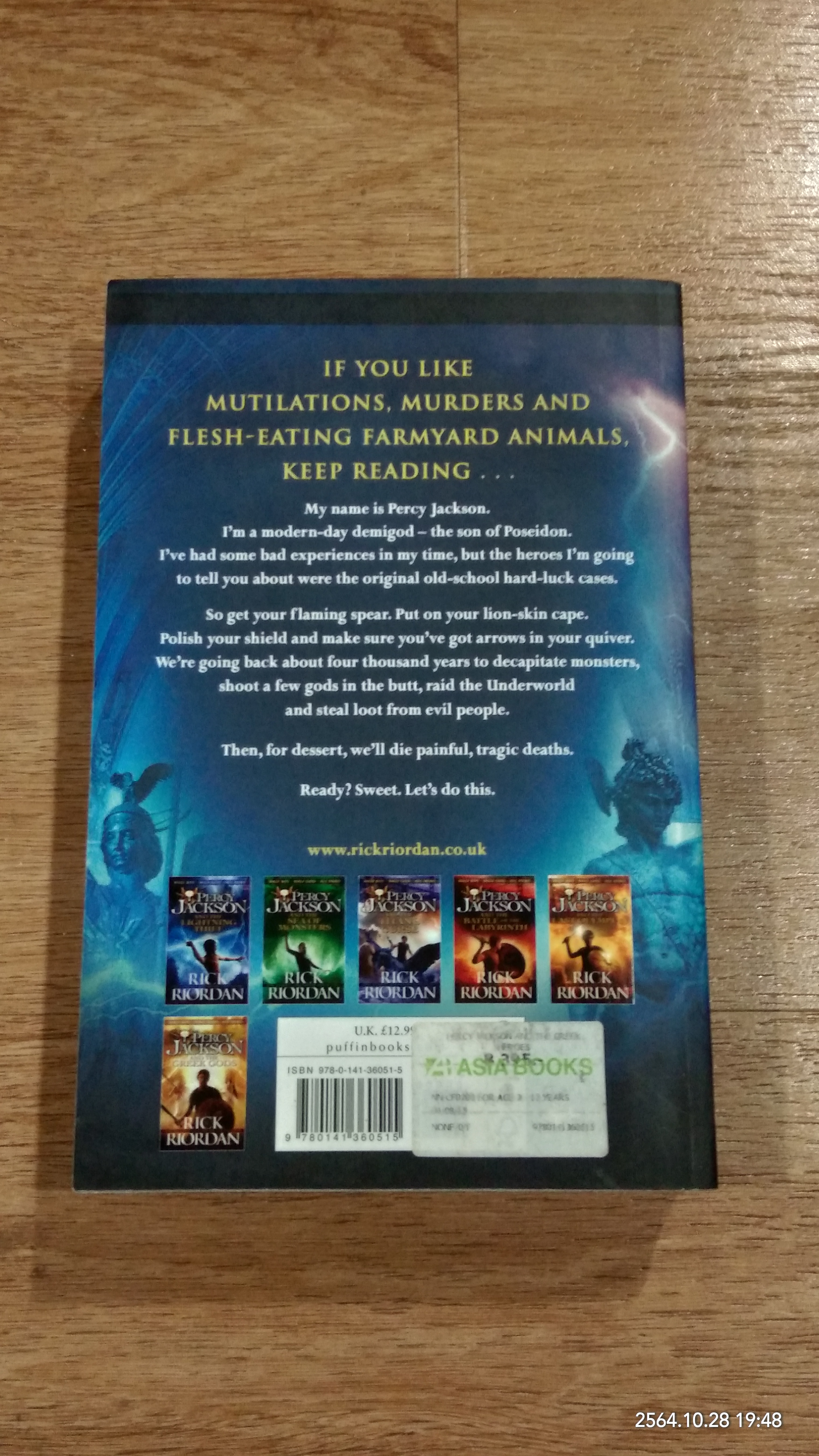 PERCY JACKSON AND THE GREEK HEROES / RICK RIORDAN