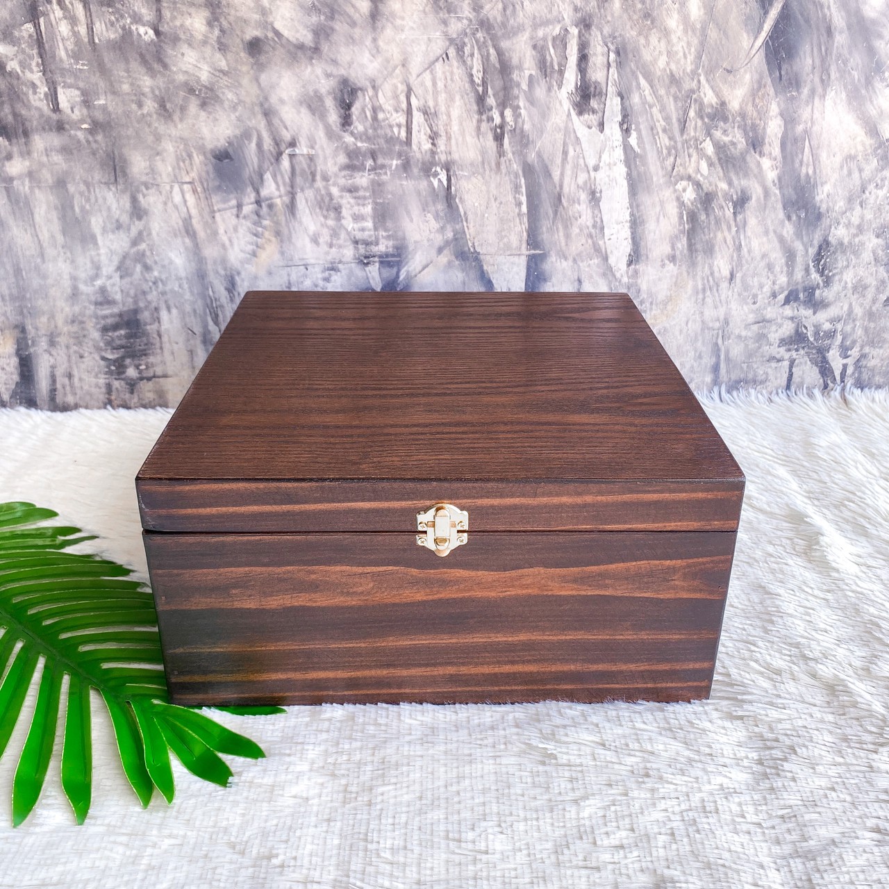 กล่องไม้ฝาล็อค ไซส์ L (Wooden lock box, L size)