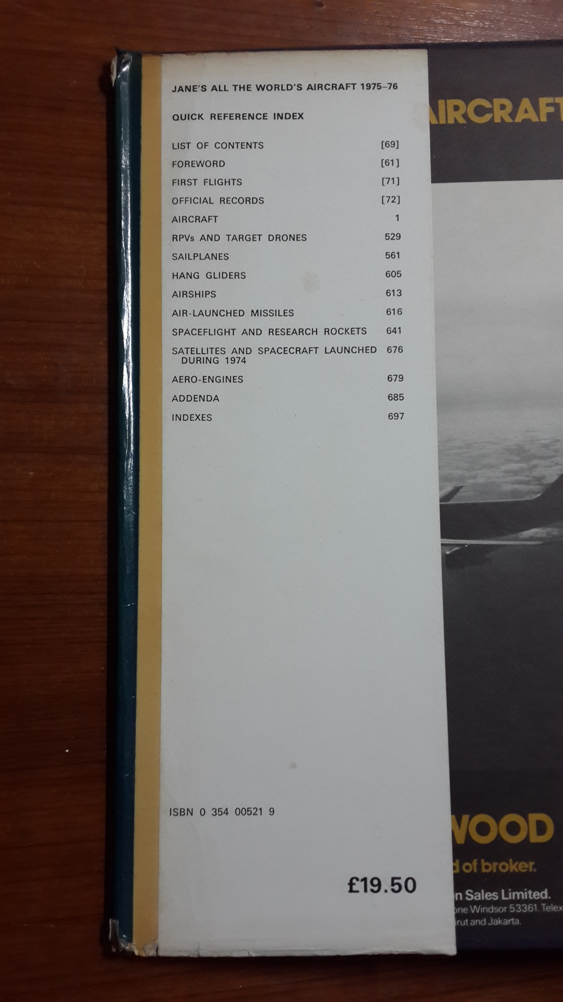 Jane's All the World's Aircraft 1975-76 Edited by John W.R. Taylor