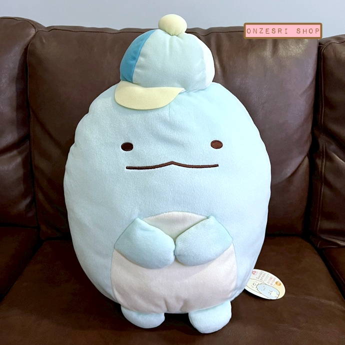 ตุ๊กตา Sumikko Gurashi Colorful Hat Doll XL ตัวใหญ่ แบบ Tokage ฟ้า ใส่หมวกแก็ป * ของใหม่ มีตำหนิ
