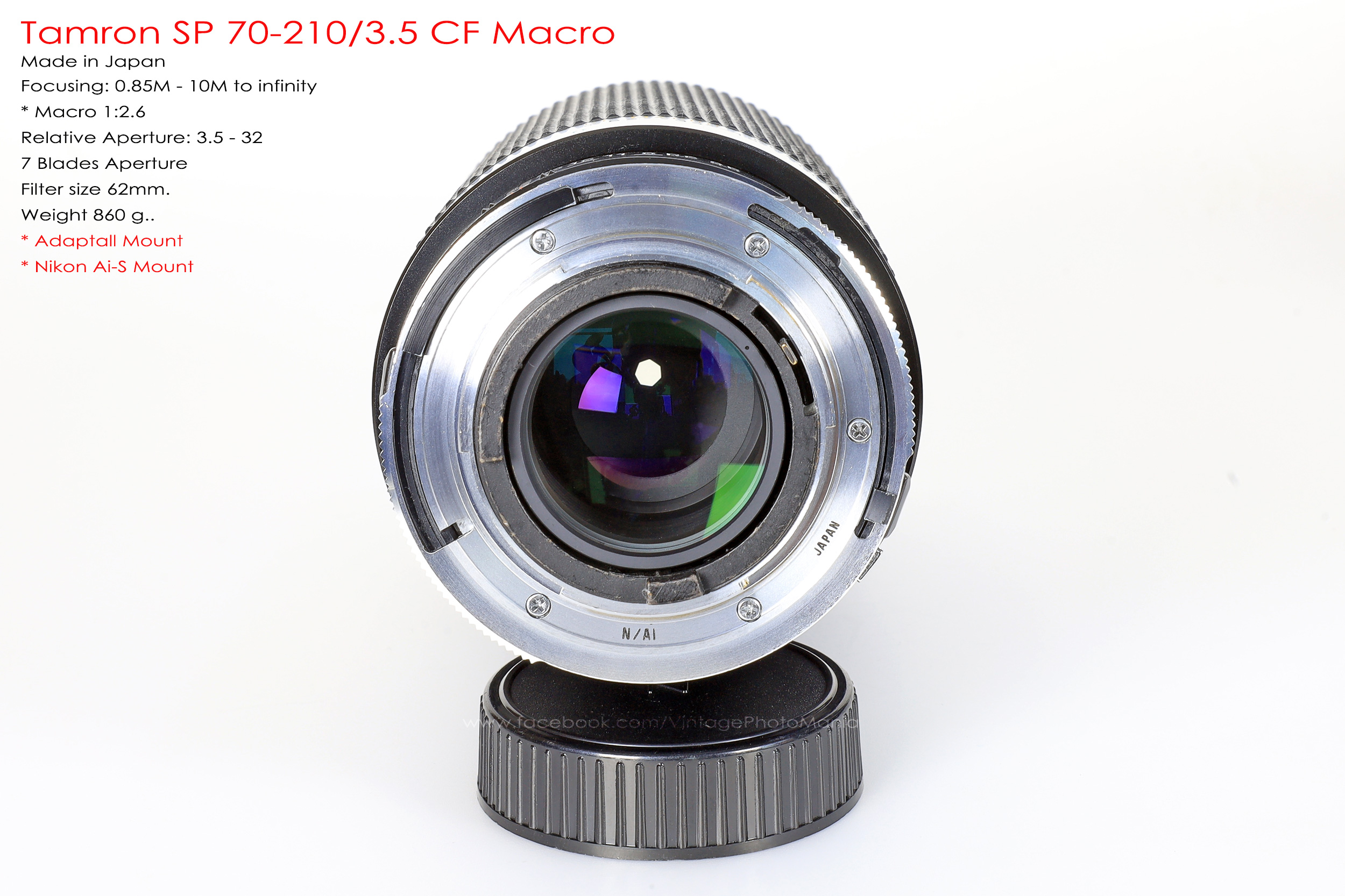 Tamron SP 70-210/3.5 CF Macro *Nikon Ai-S Mount เลนส์ไวแสงคมๆโบเก้สวย