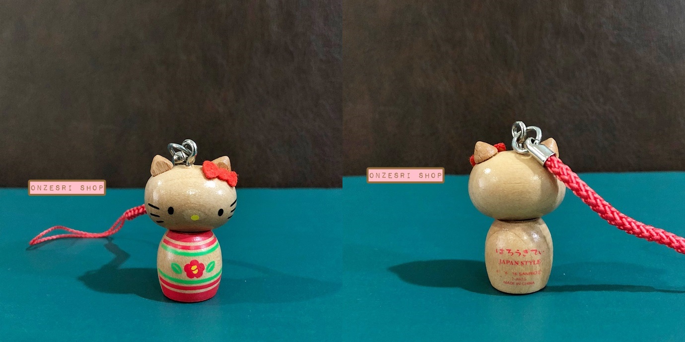 ที่ห้อยมือถือ Hello Kitty Kokeshi Japan Style (Limited Japan) สามารถทำเป็นพวงกุญแจได้ มี 6 แบบให้เลือก