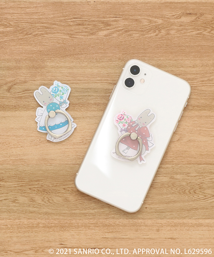 แหวนติดโทรศัพท์มือถือ Marron Cream x Bleu Bleuet (Limited) Retro Collection แบบสีแดง ขนาด 6 x 6 ซม. มีเฉพาะที่ร้าน Bleu Bleuet ที่ญี่ปุ่นเท่านั้น